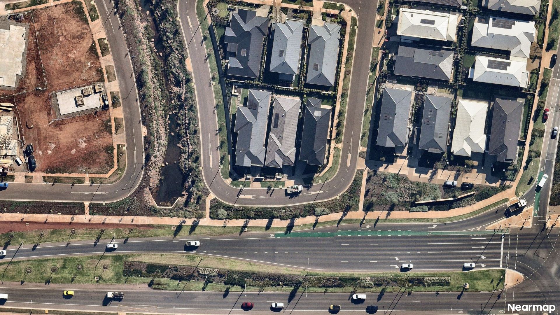 Vertical aerial view