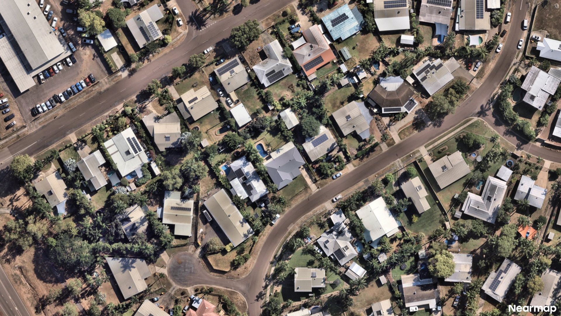 Vertical aerial view