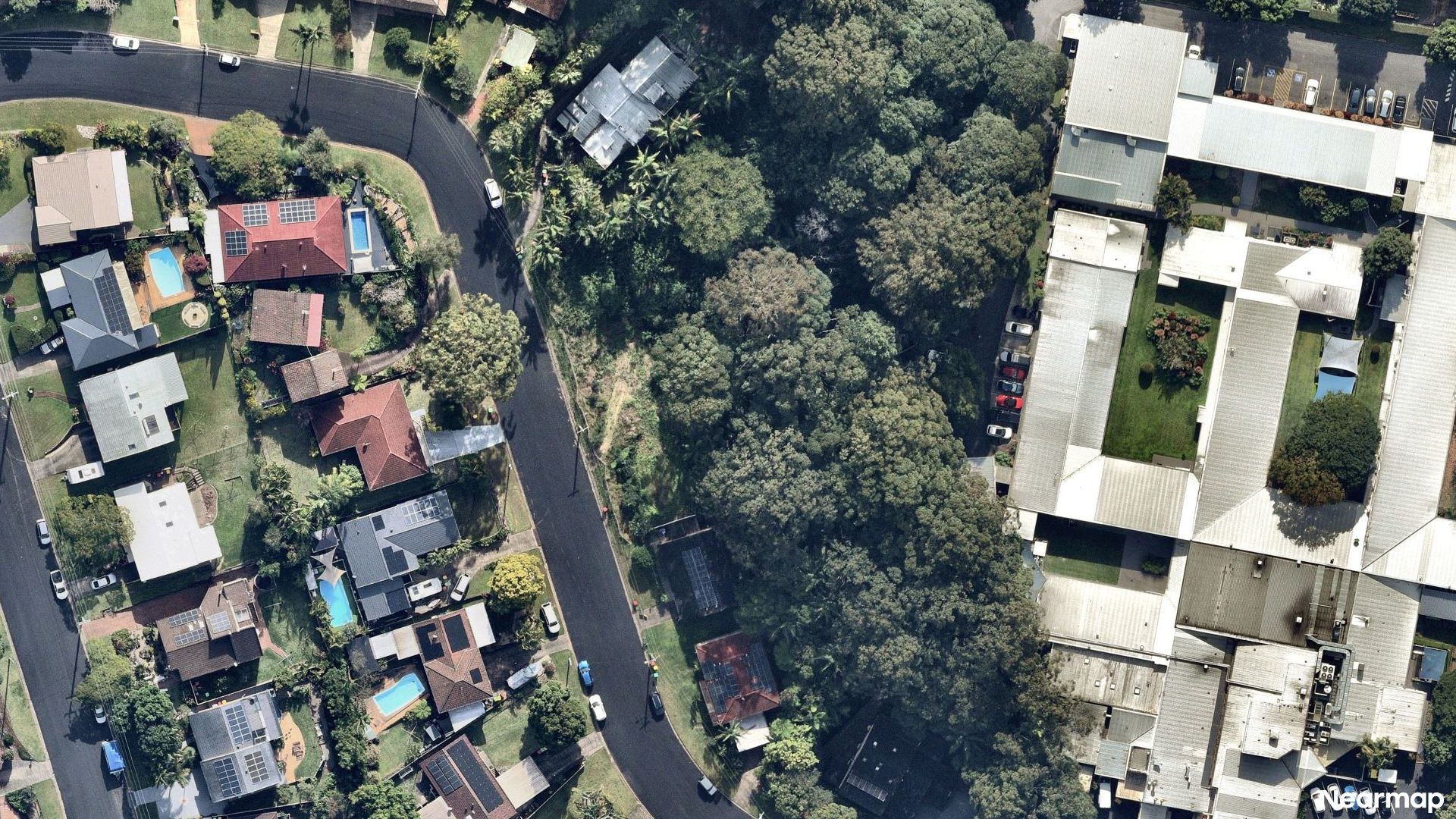 Vertical aerial view