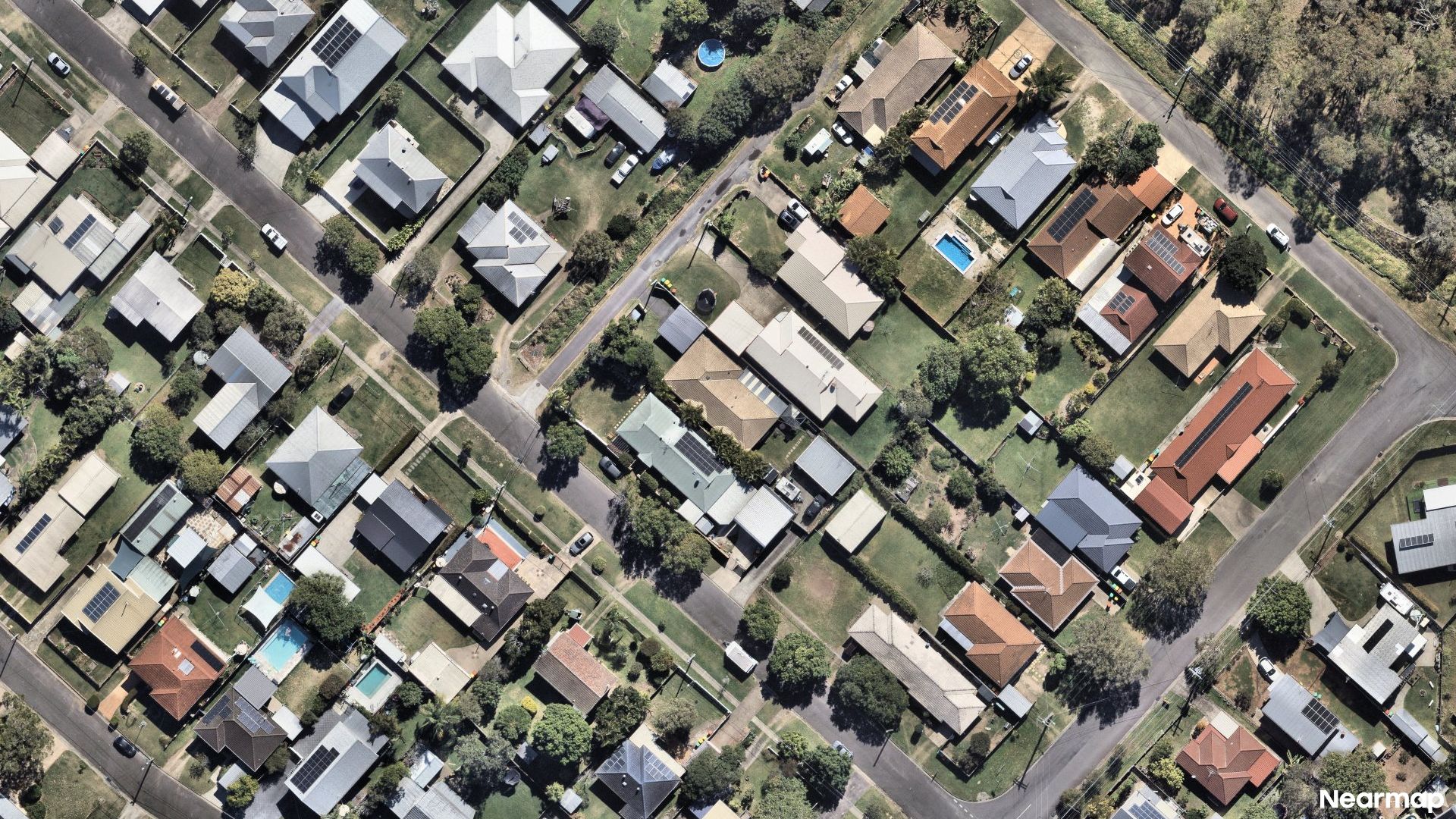 Vertical aerial view