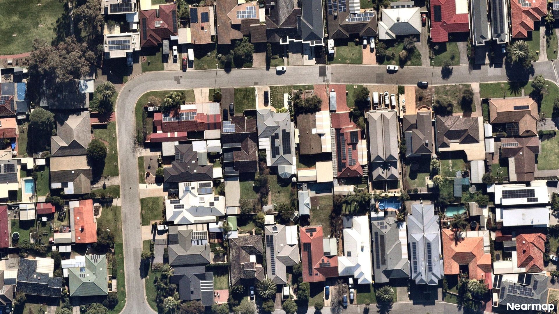 Vertical aerial view