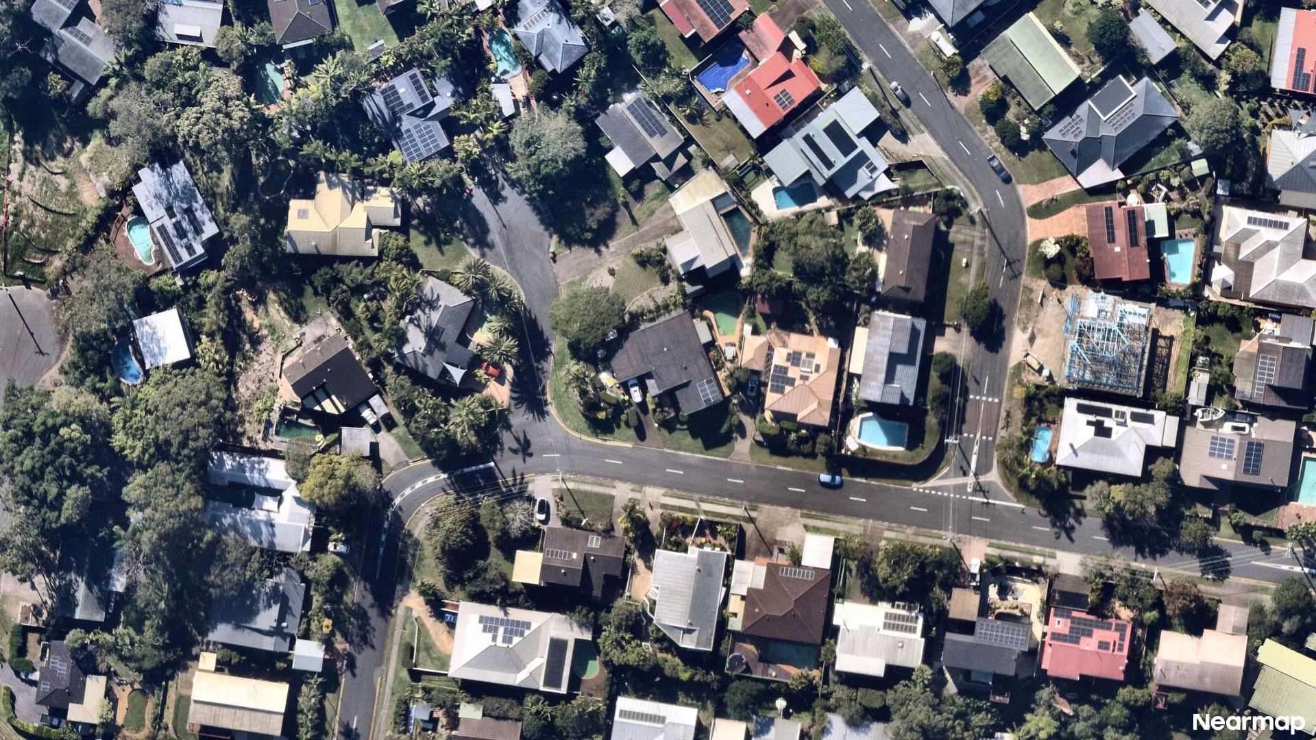Vertical aerial view