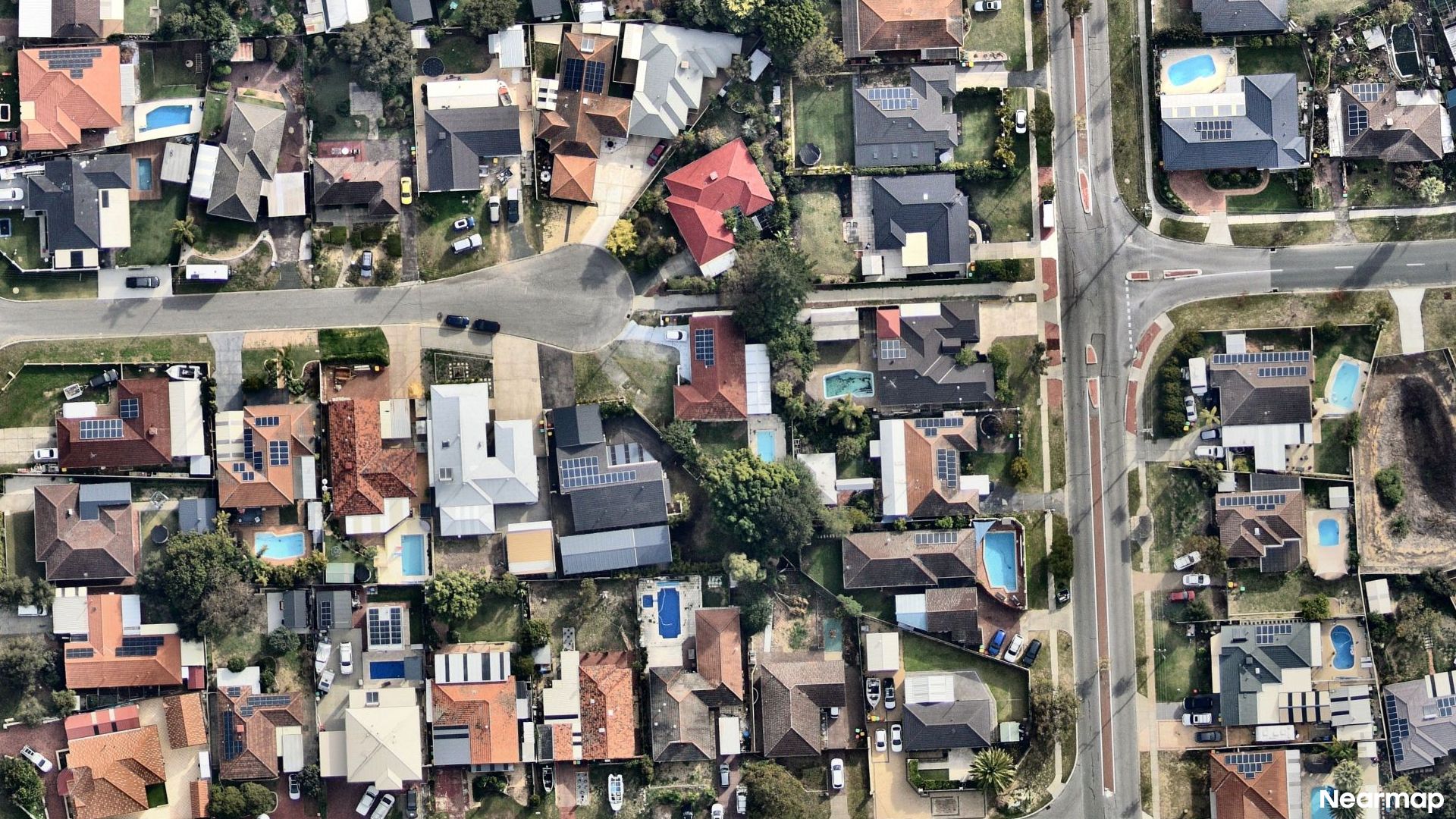 Vertical aerial view