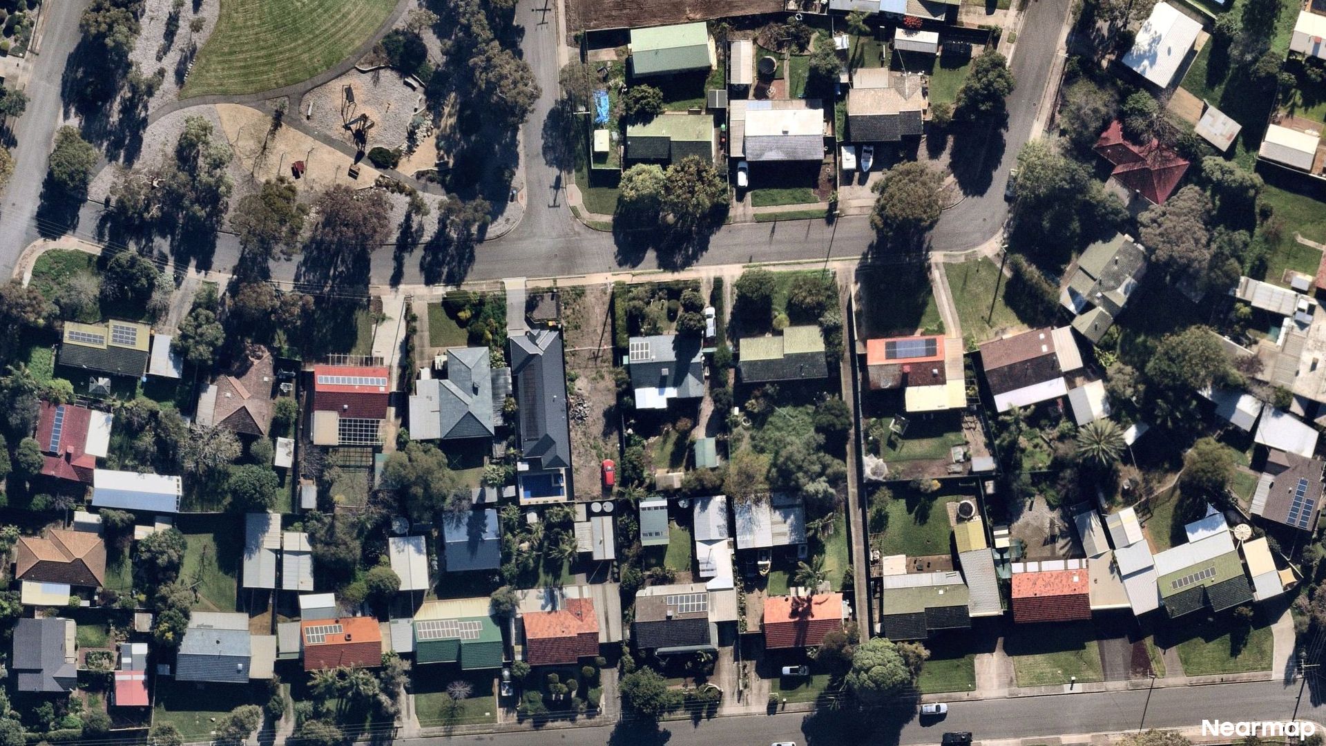 Vertical aerial view
