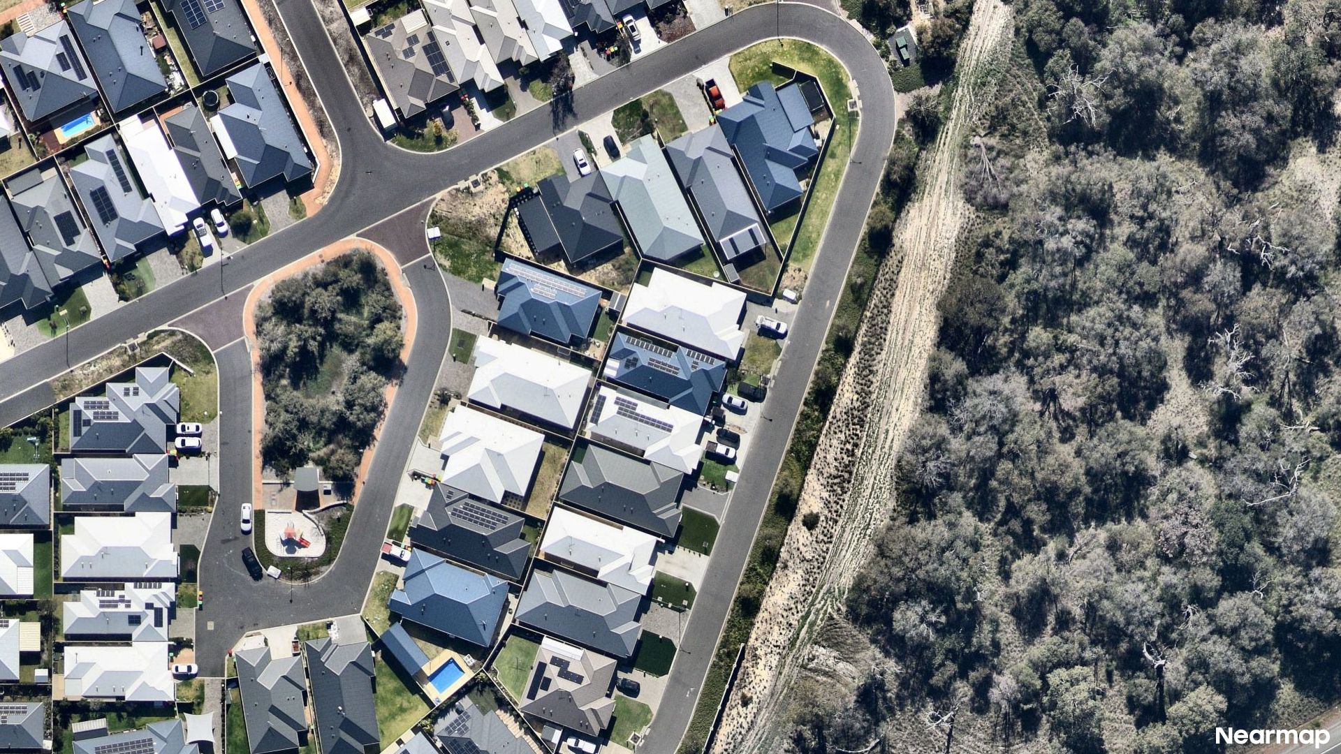Vertical aerial view