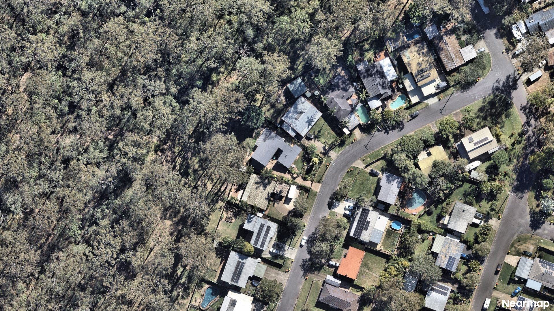 Vertical aerial view