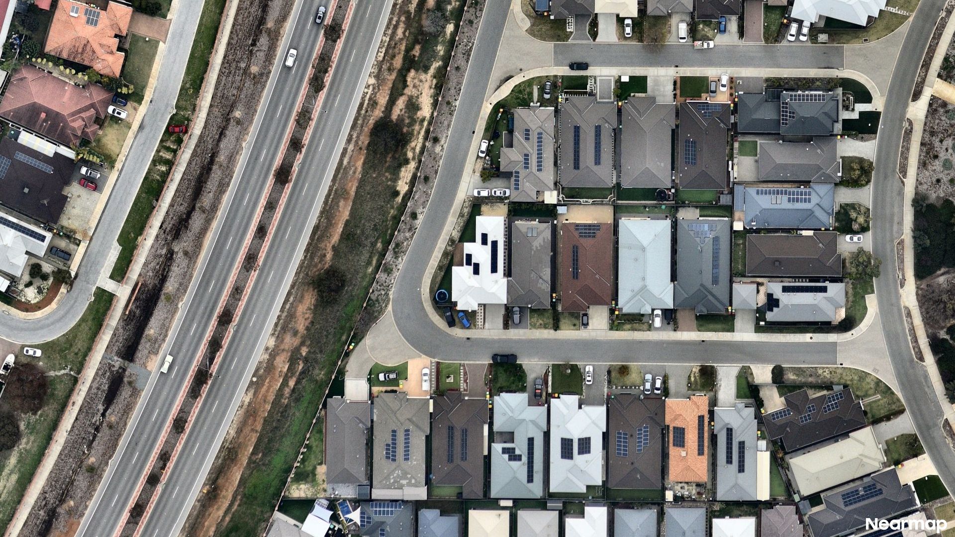 Vertical aerial view