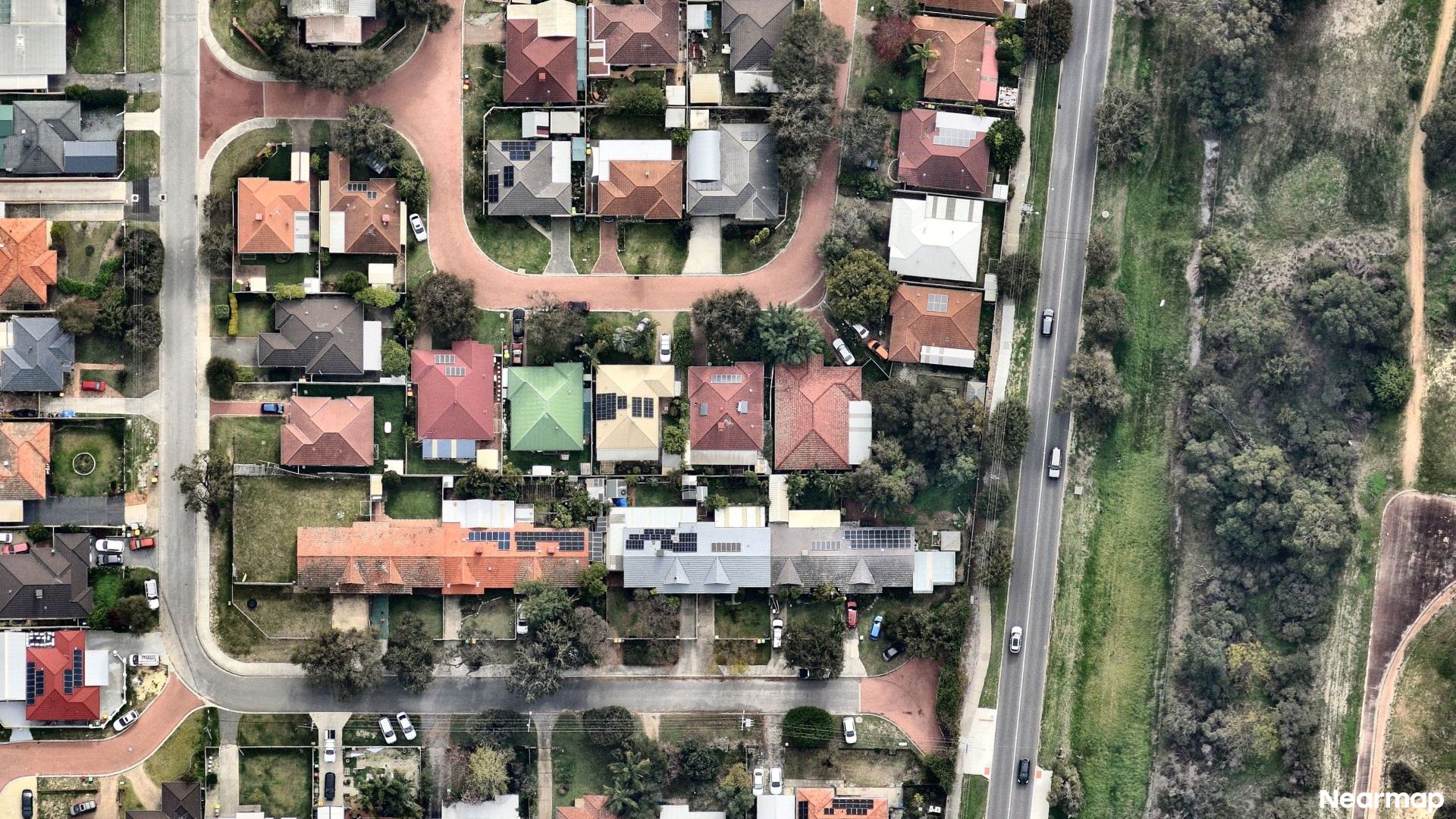 Vertical aerial view
