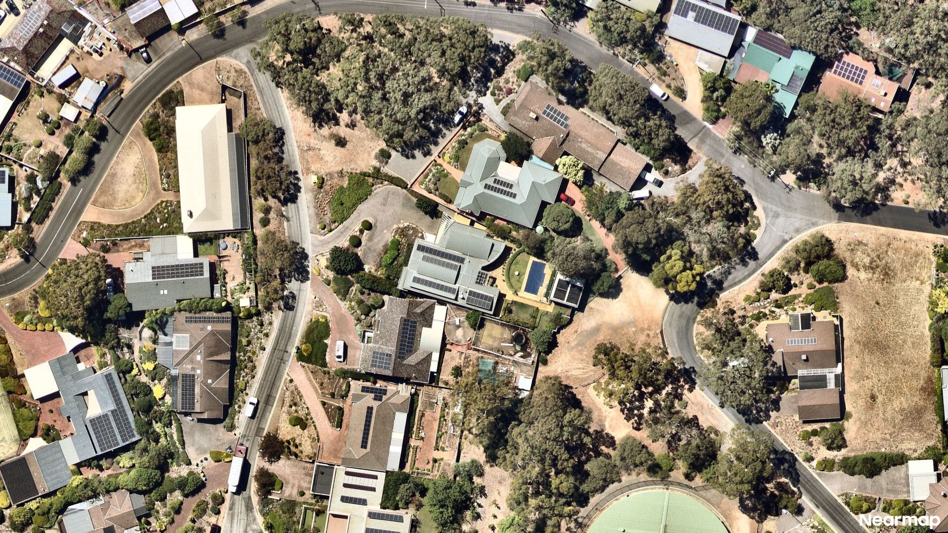 Vertical aerial view
