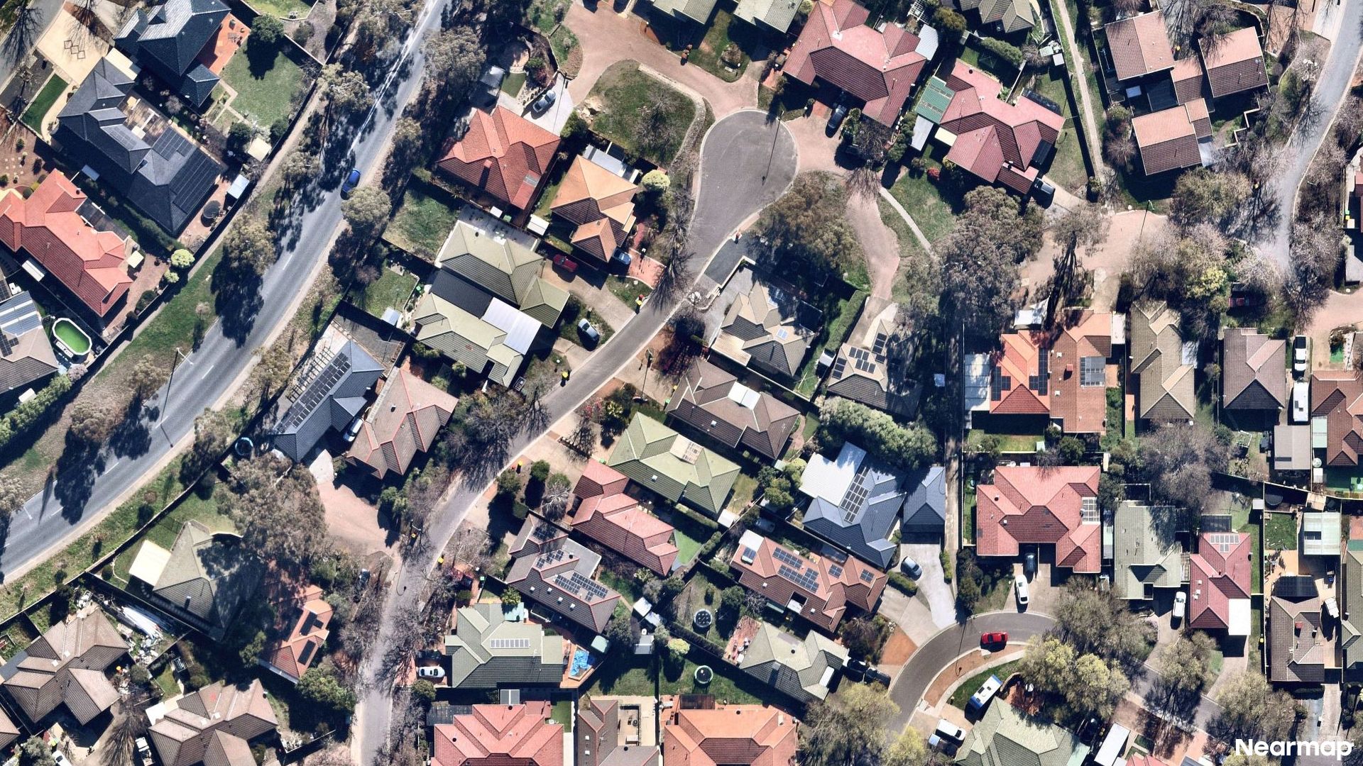 Vertical aerial view