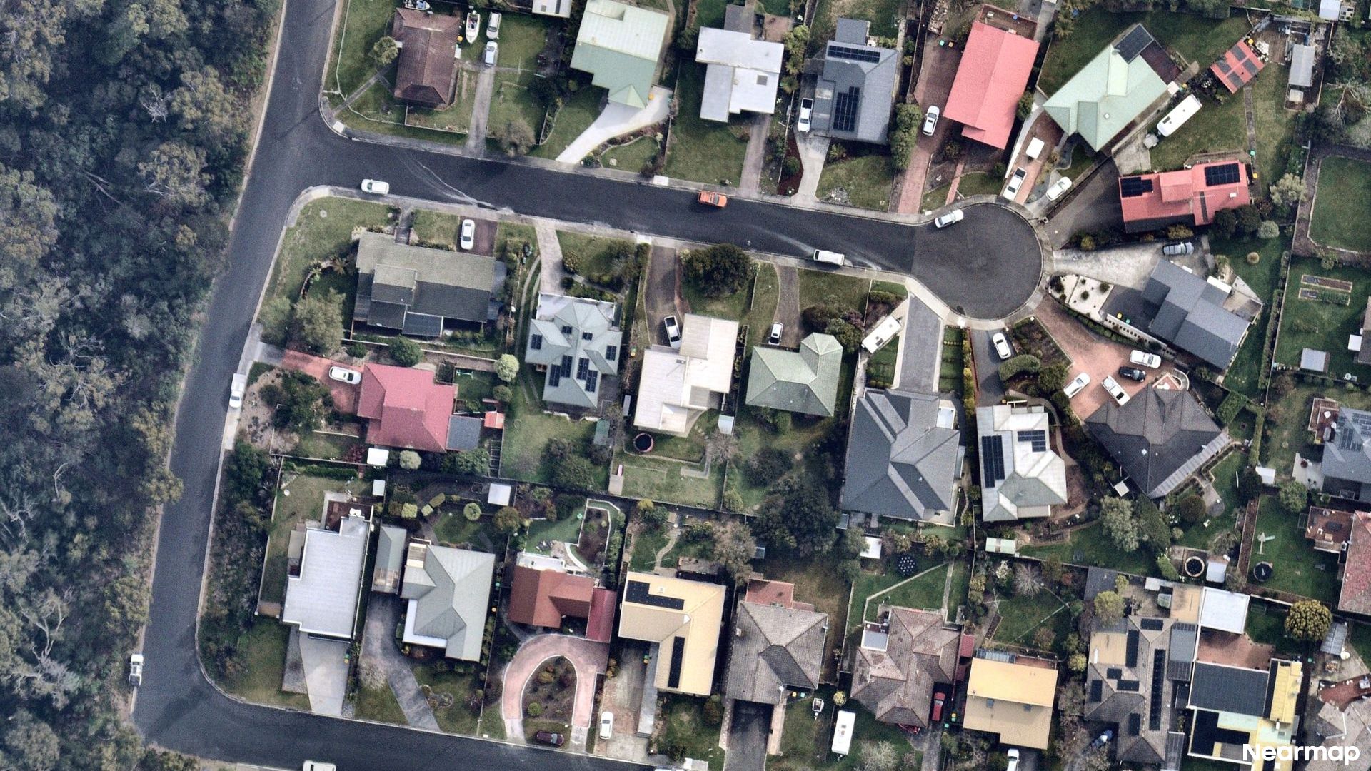 Vertical aerial view