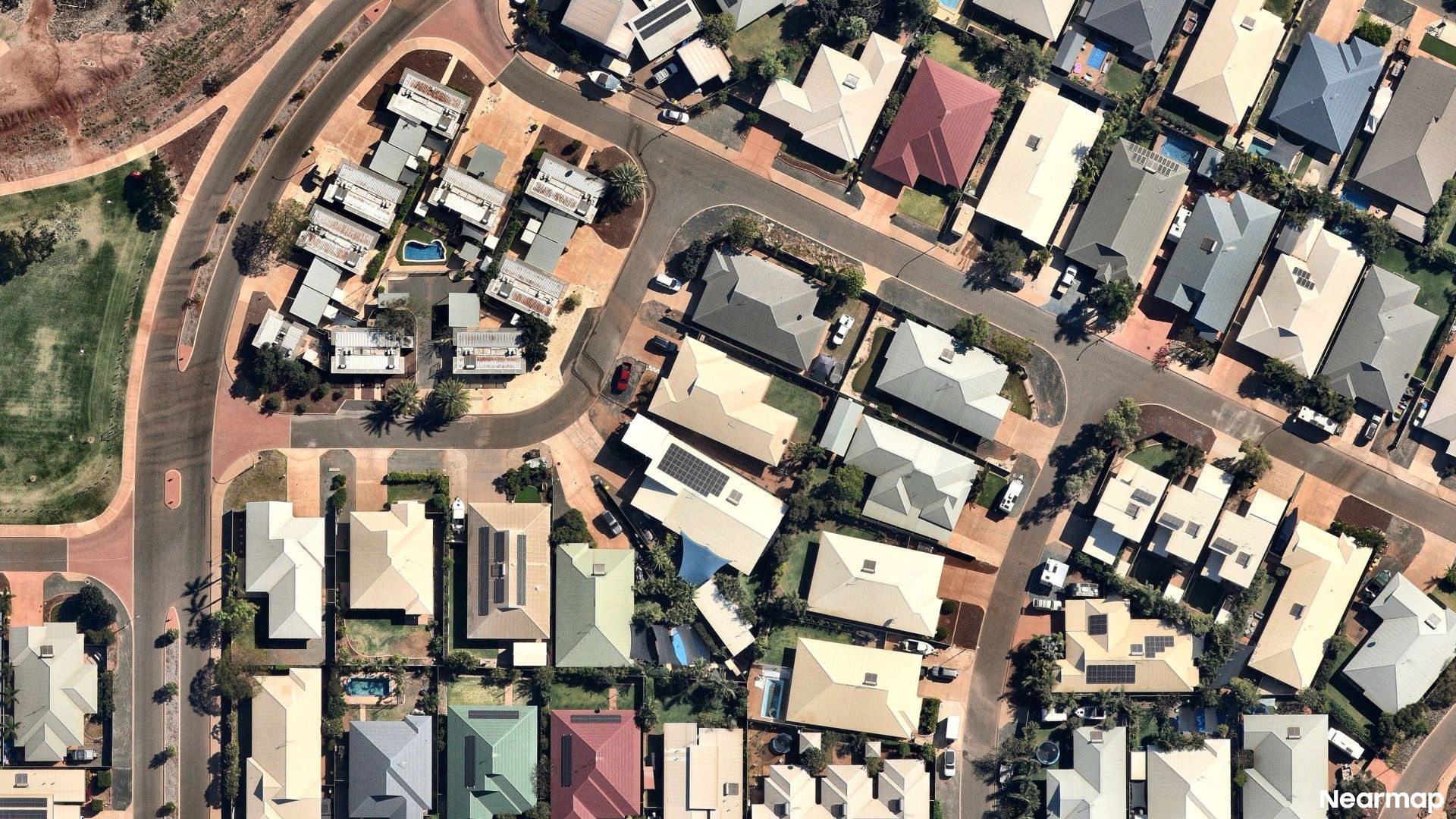 Vertical aerial view