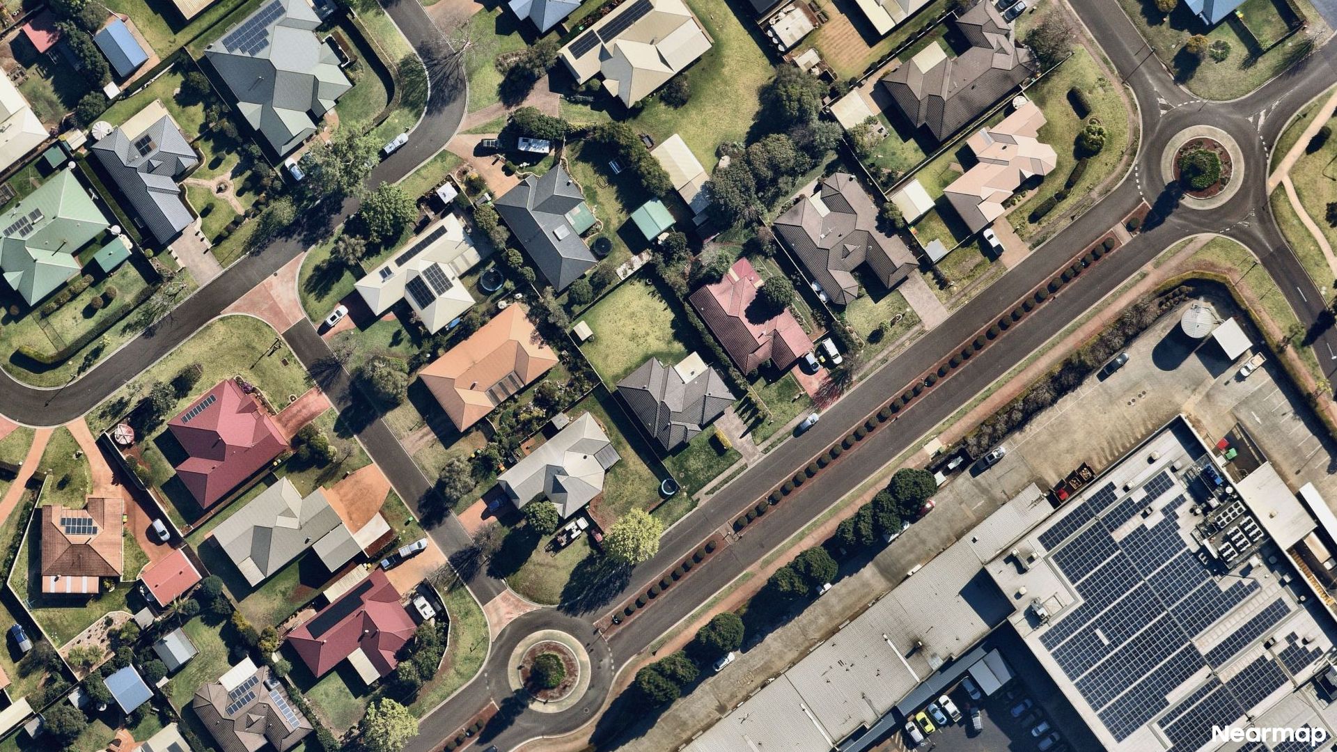 Vertical aerial view