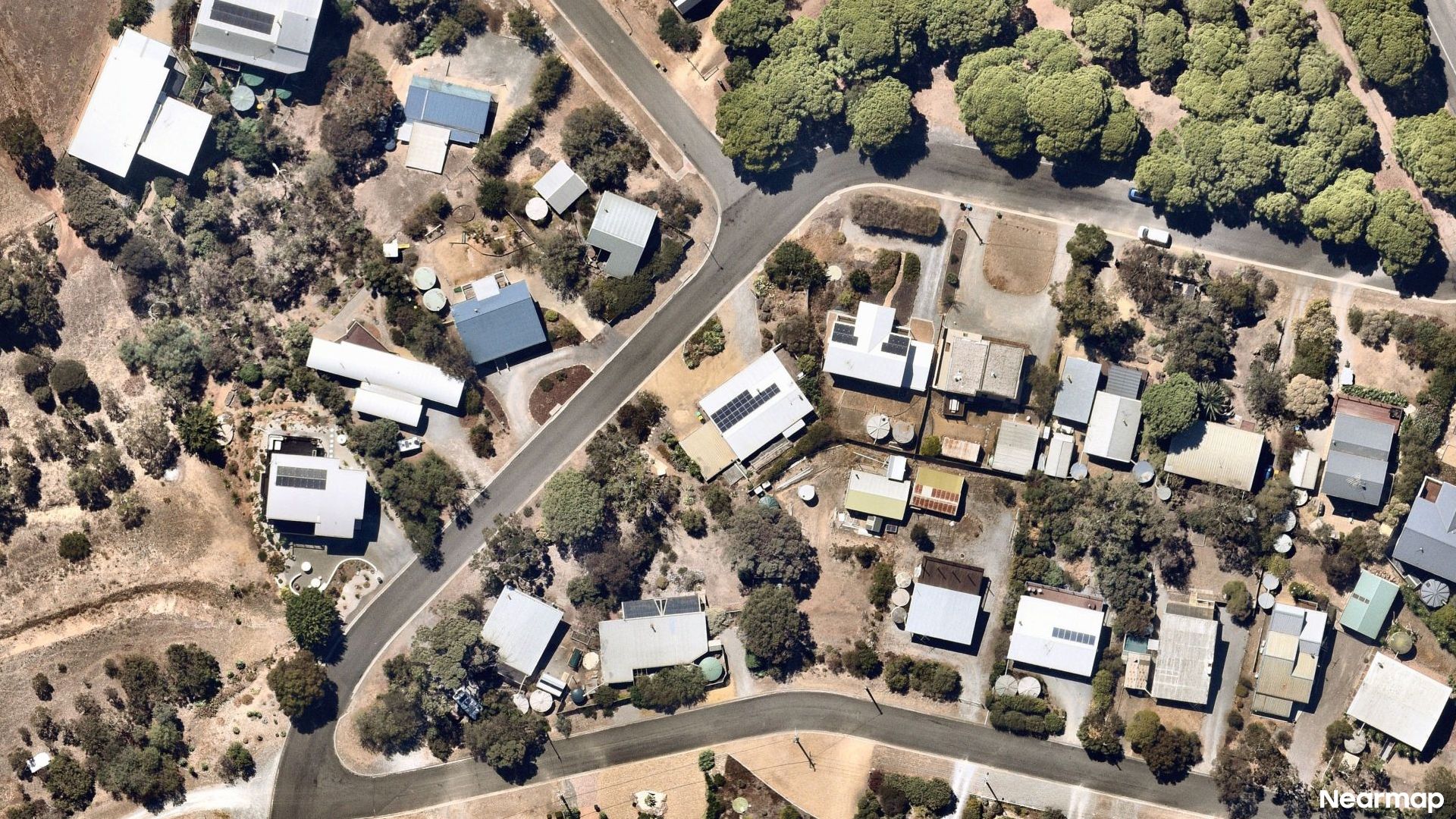 Vertical aerial view