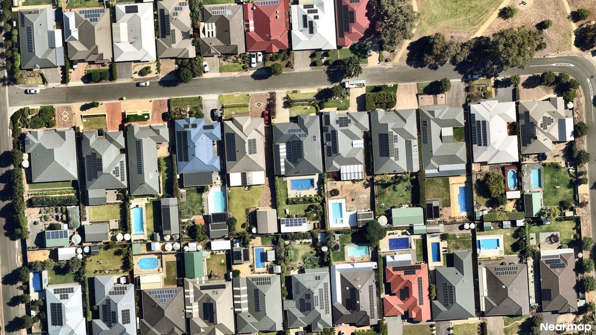 Vertical aerial view