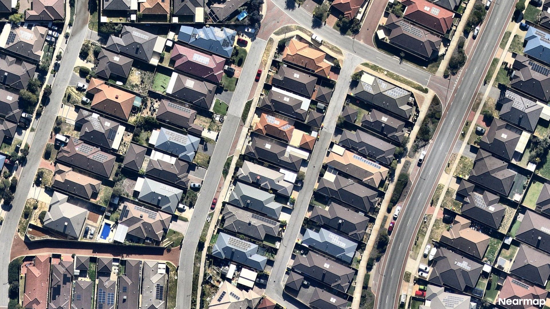 Vertical aerial view