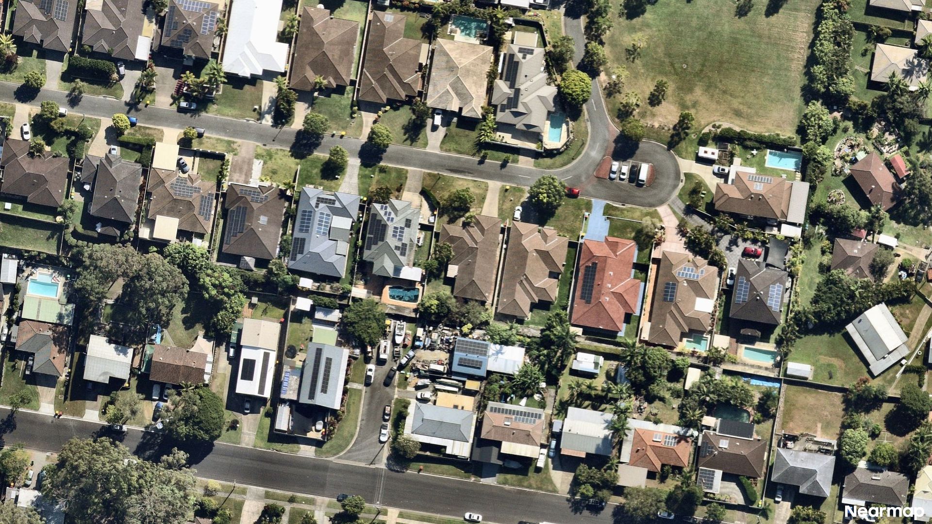 Vertical aerial view