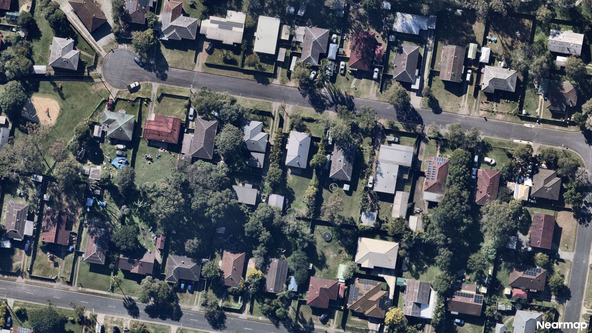 Vertical aerial view