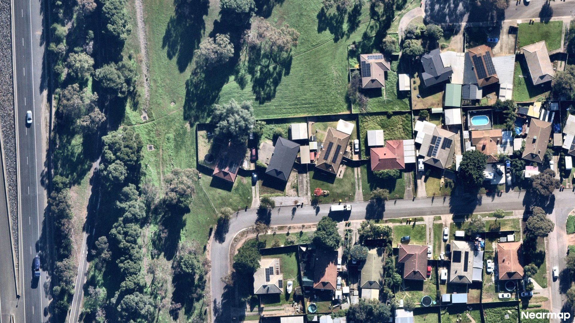 Vertical aerial view