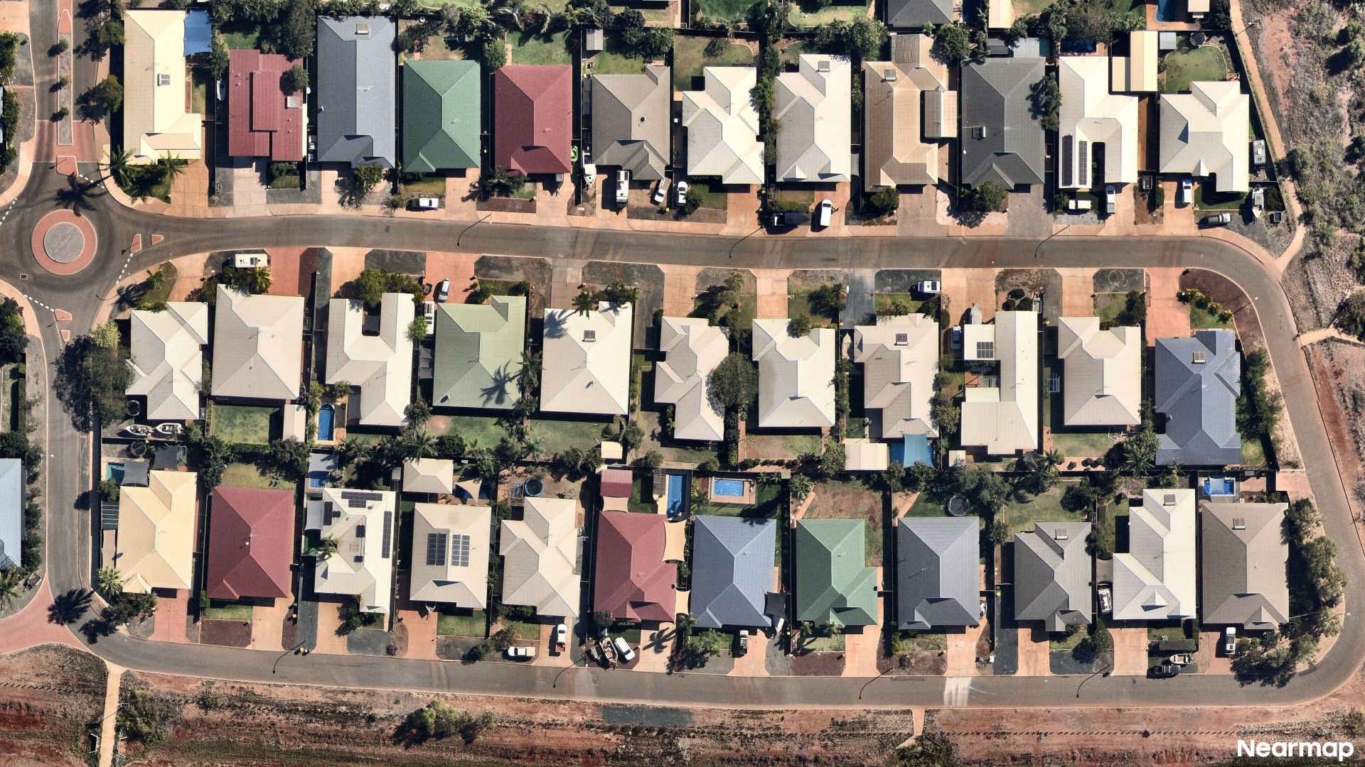 Vertical aerial view