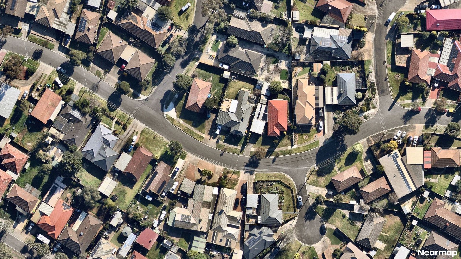 Vertical aerial view