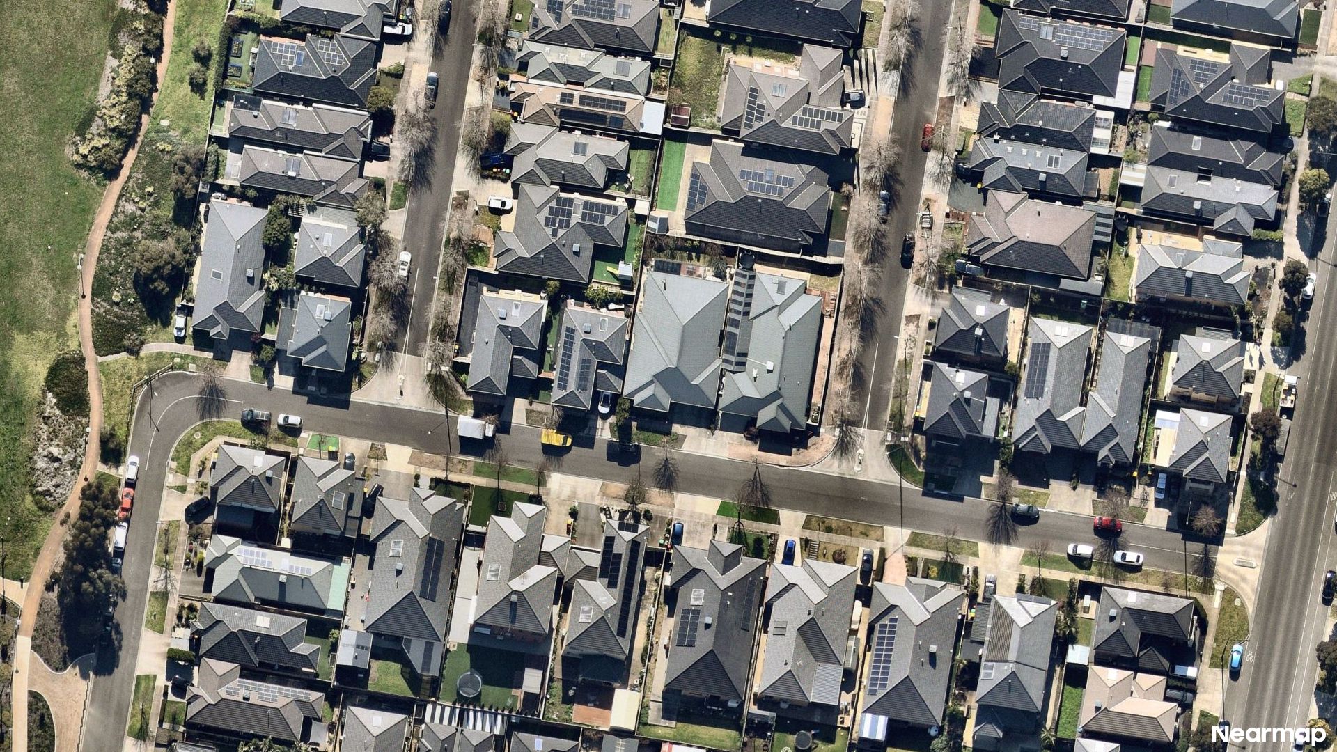 Vertical aerial view