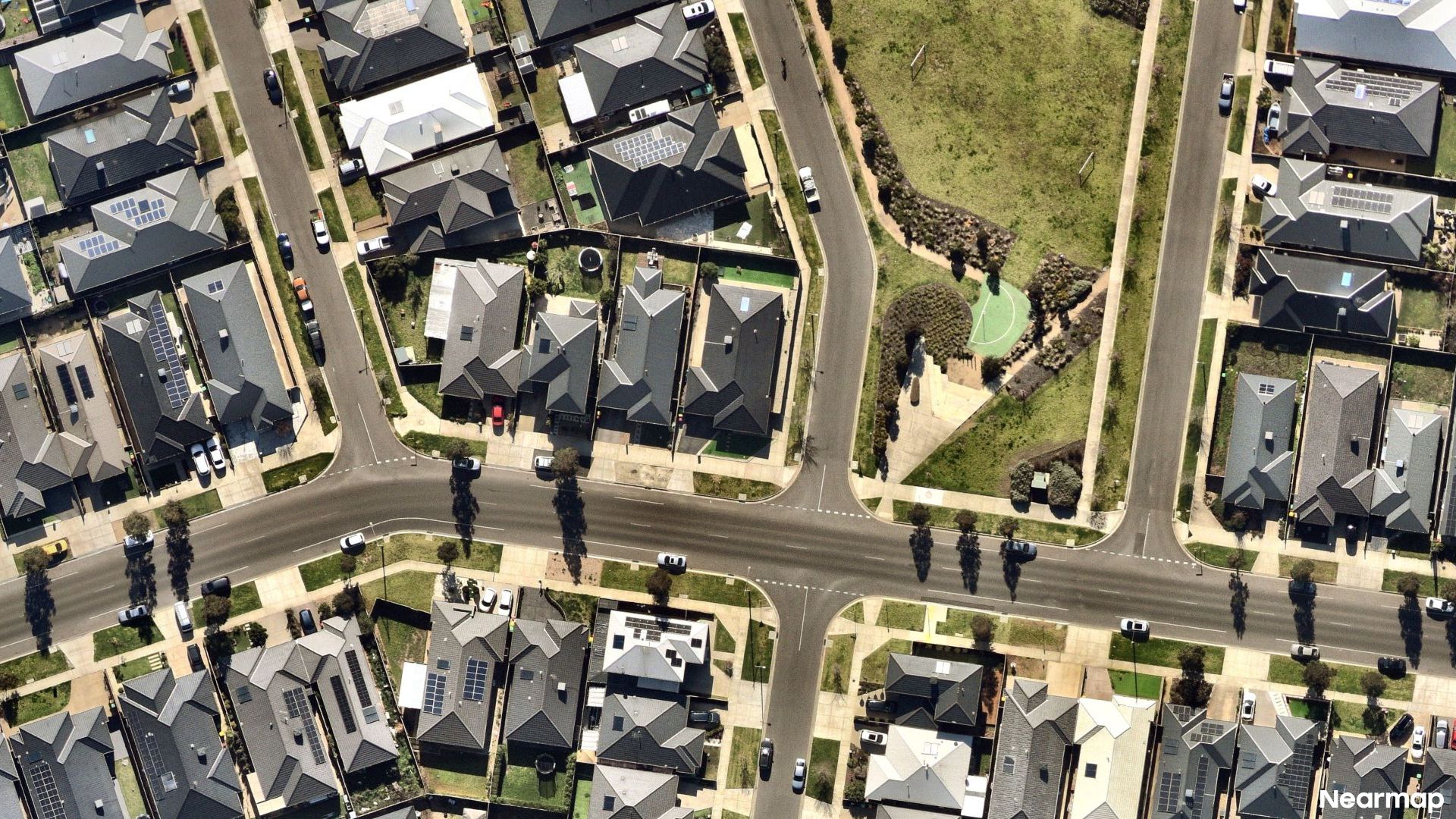 Vertical aerial view