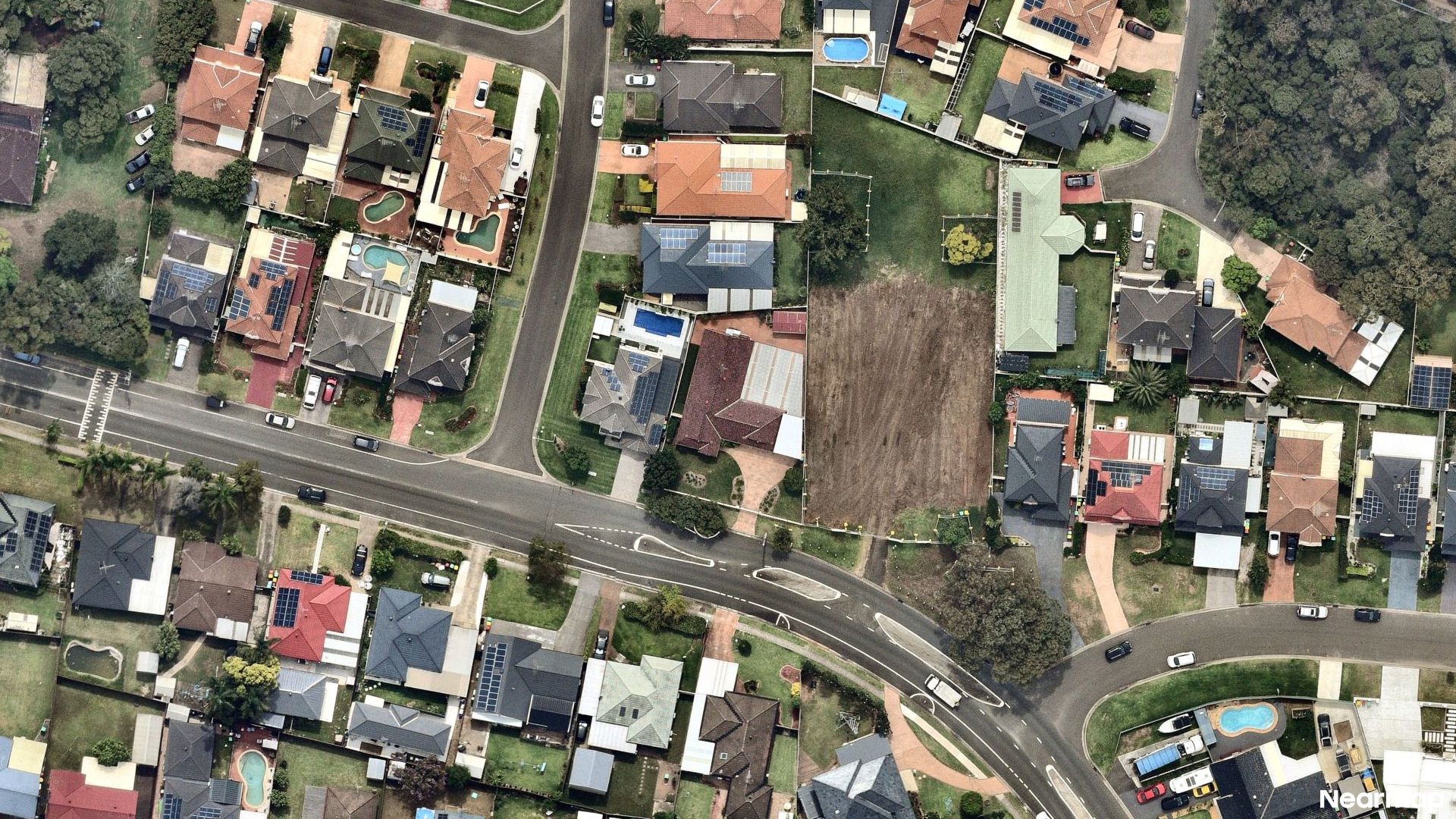 Vertical aerial view