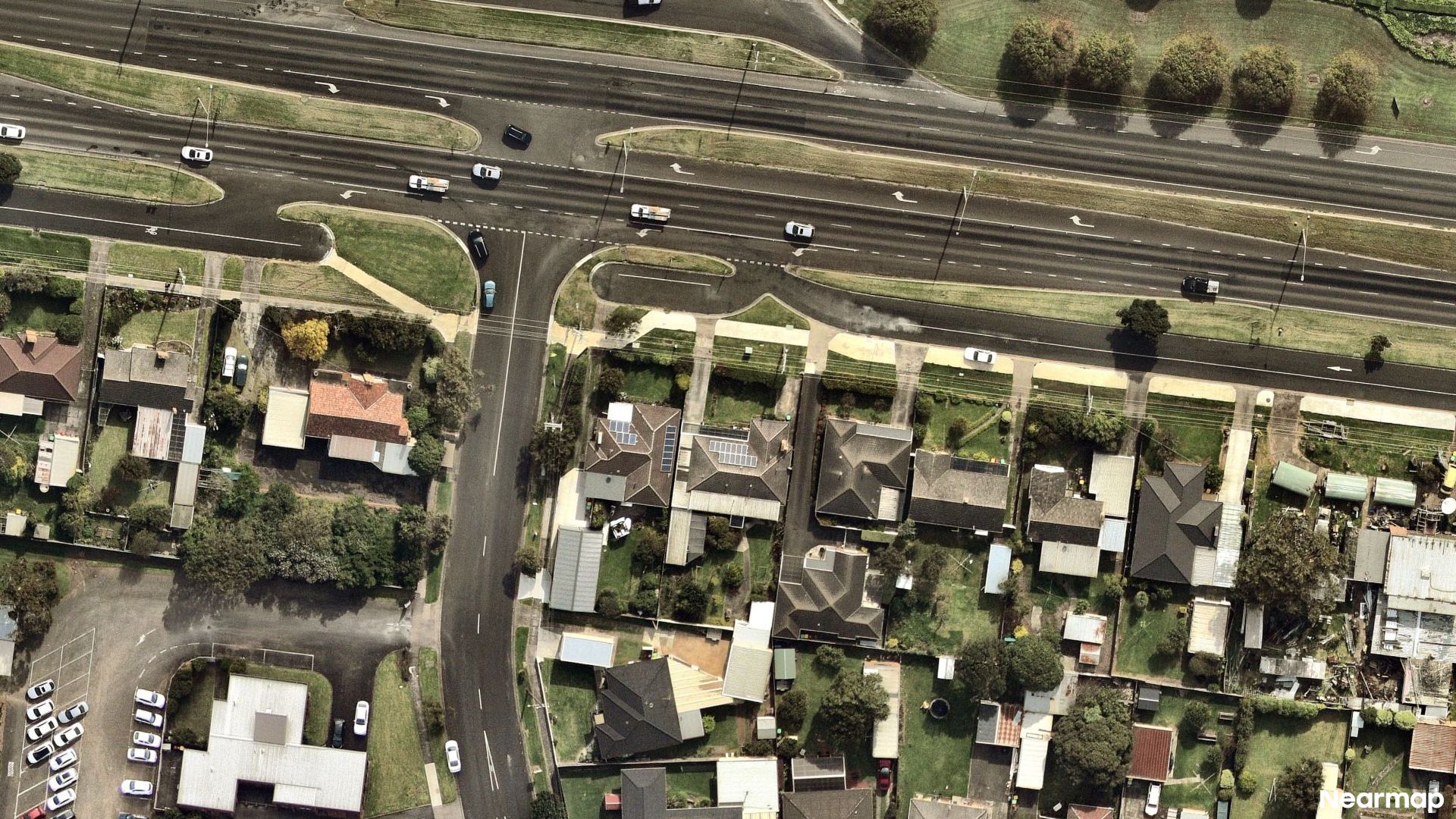 Vertical aerial view