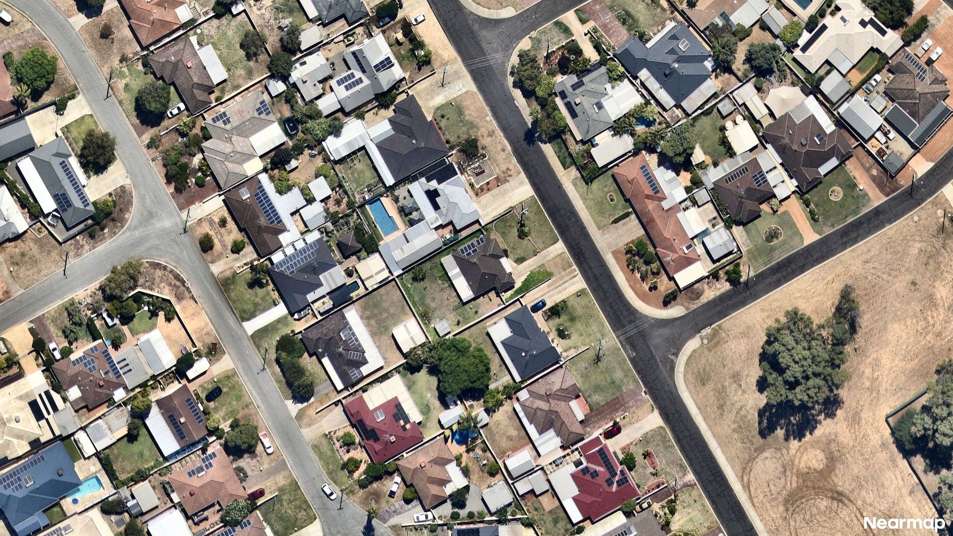 Vertical aerial view