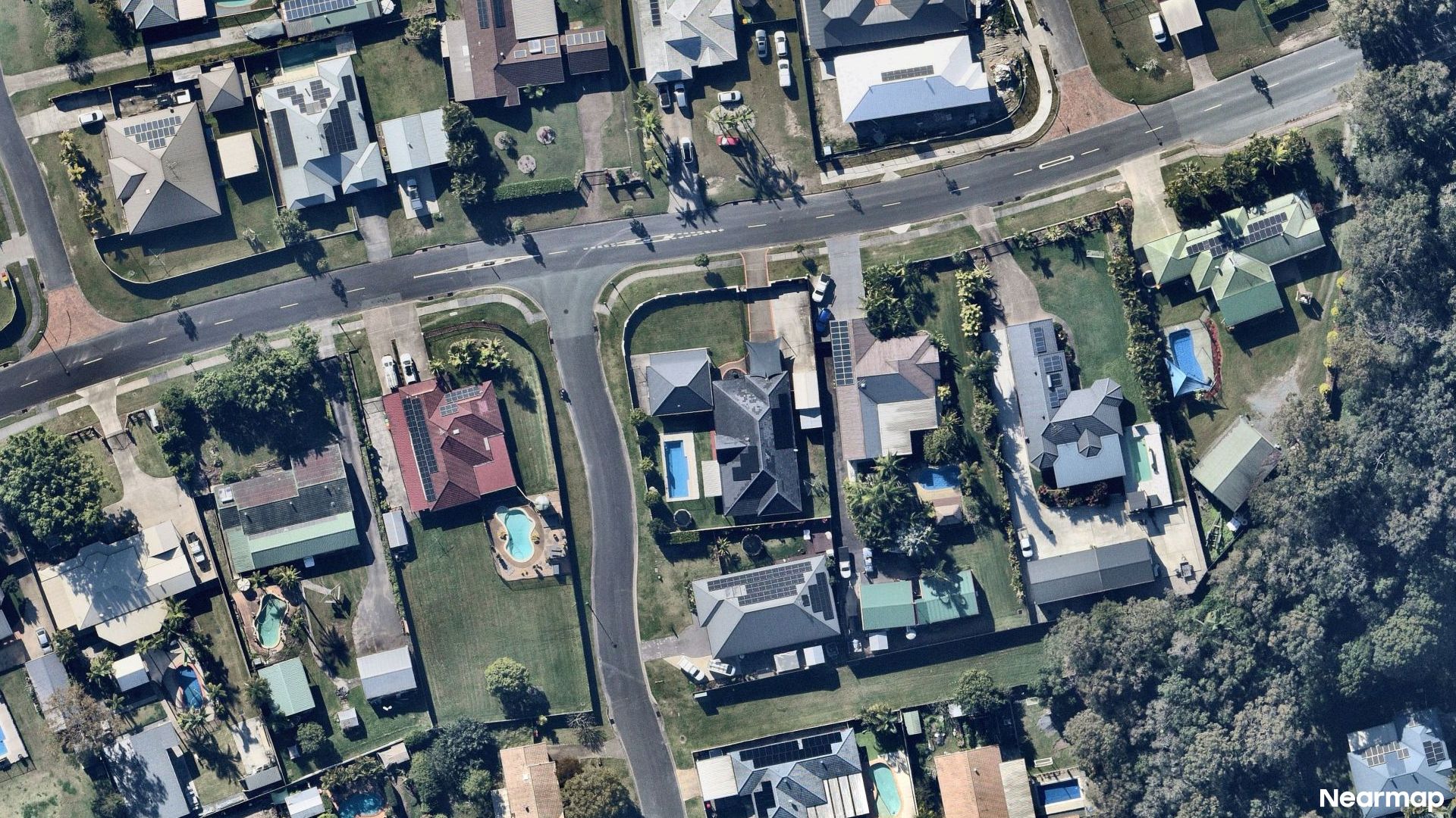 Vertical aerial view