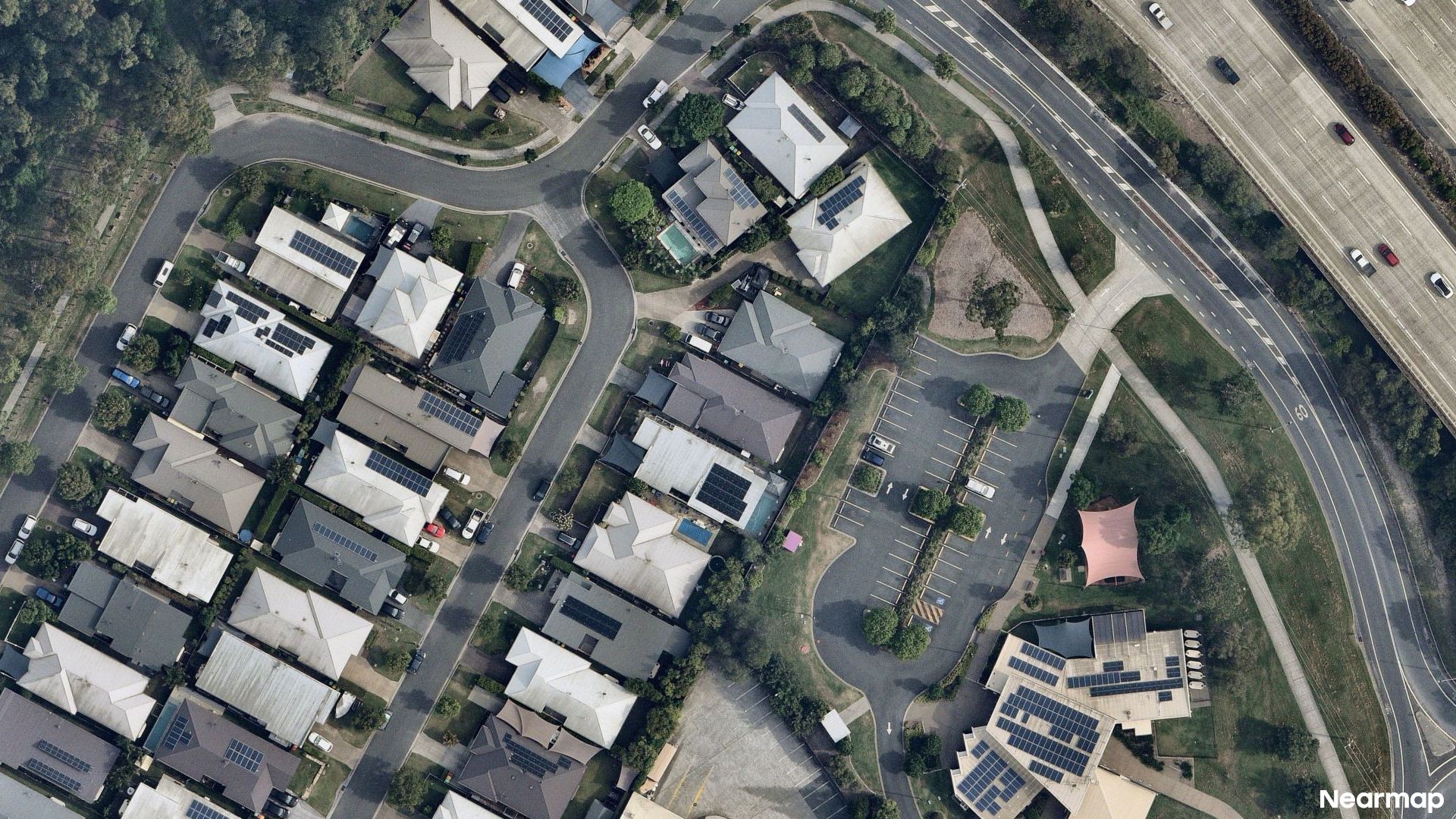 Vertical aerial view