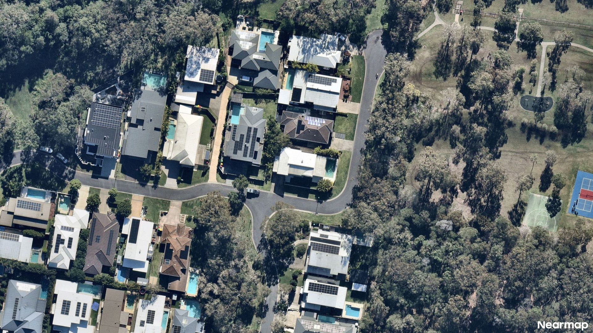 Vertical aerial view