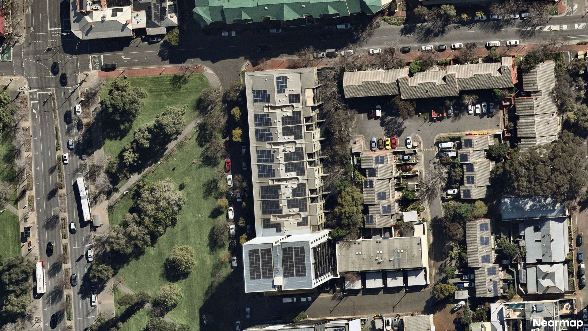 Vertical aerial view