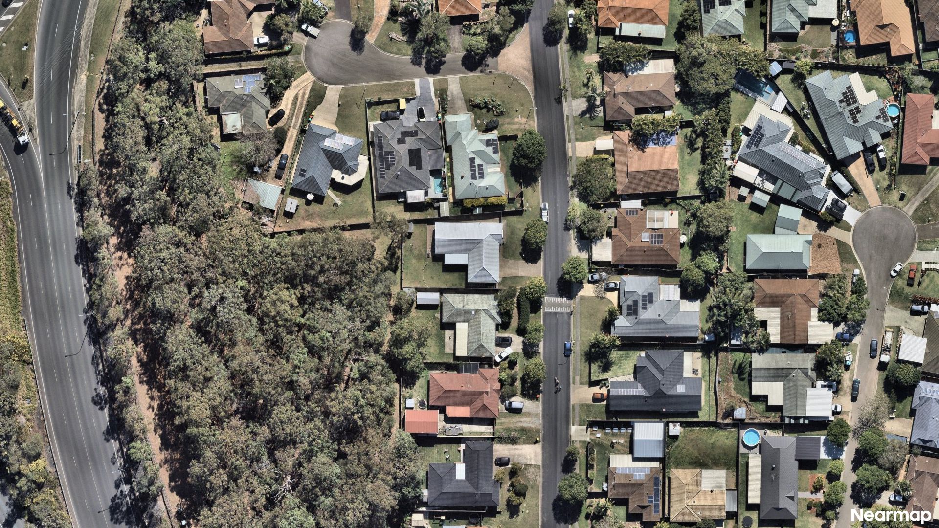 Vertical aerial view