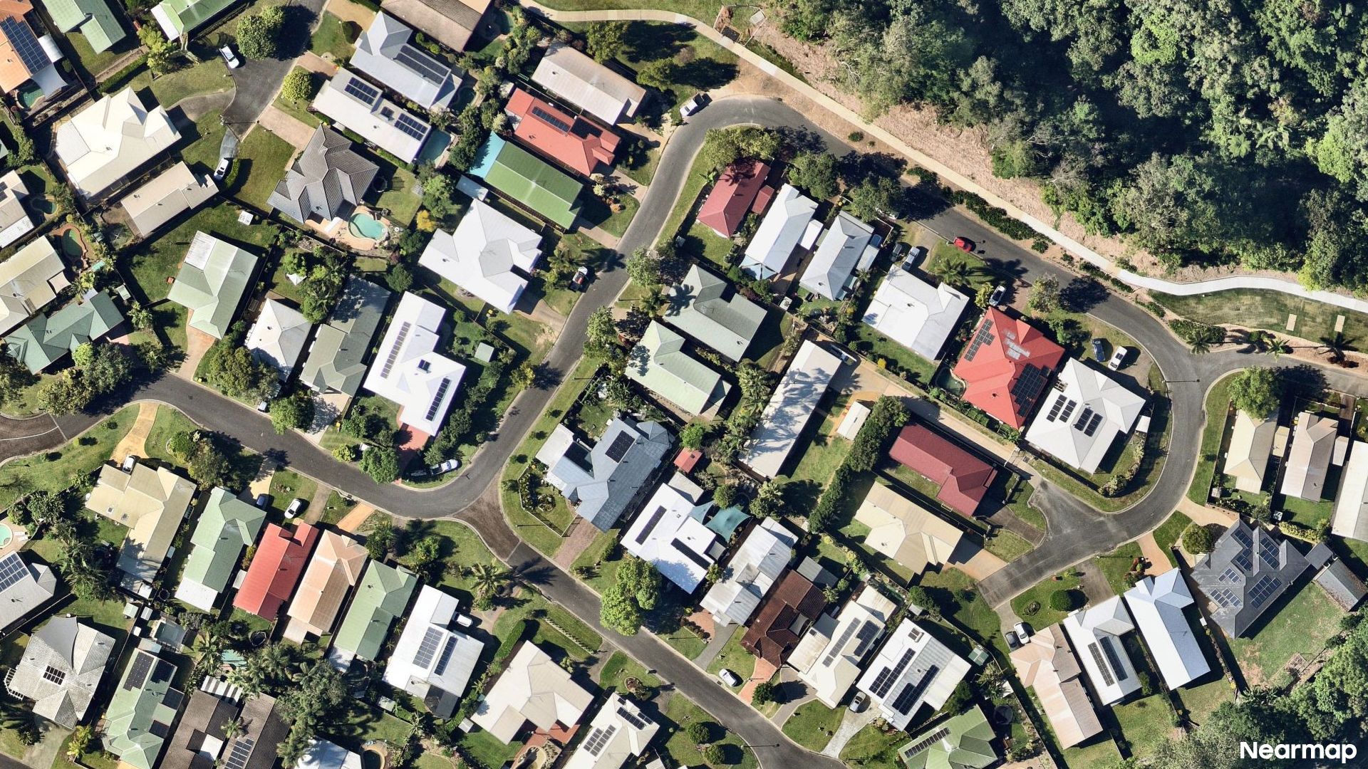 Vertical aerial view