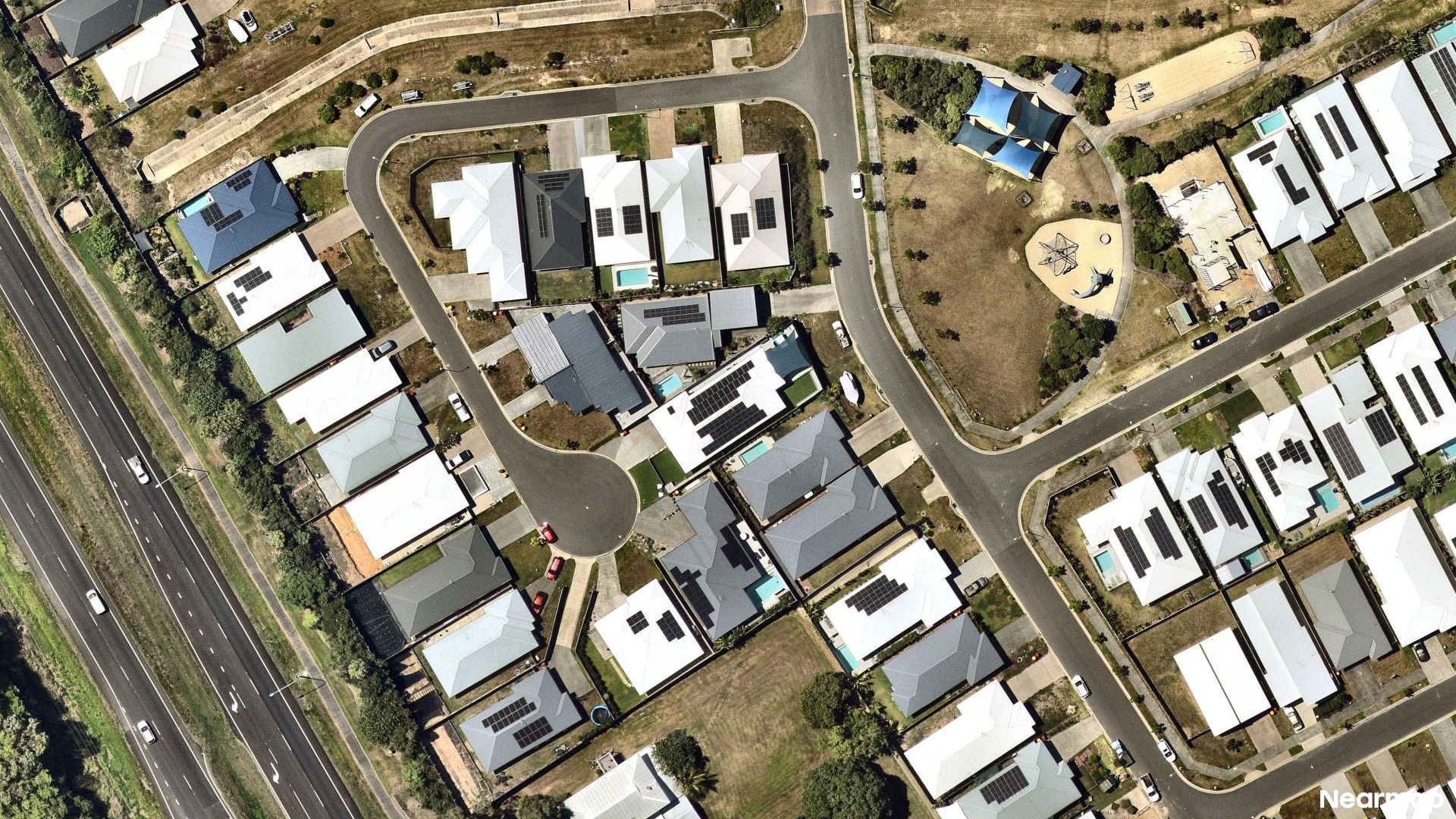 Vertical aerial view