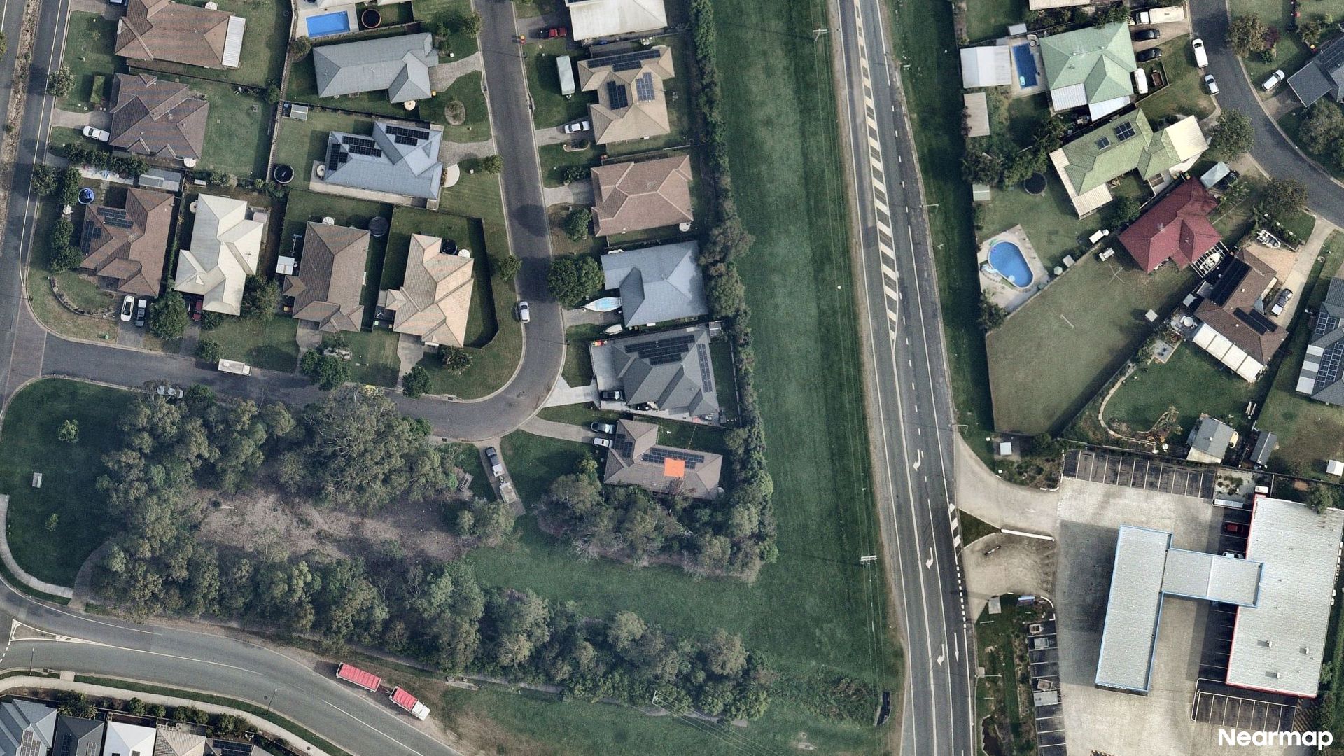 Vertical aerial view