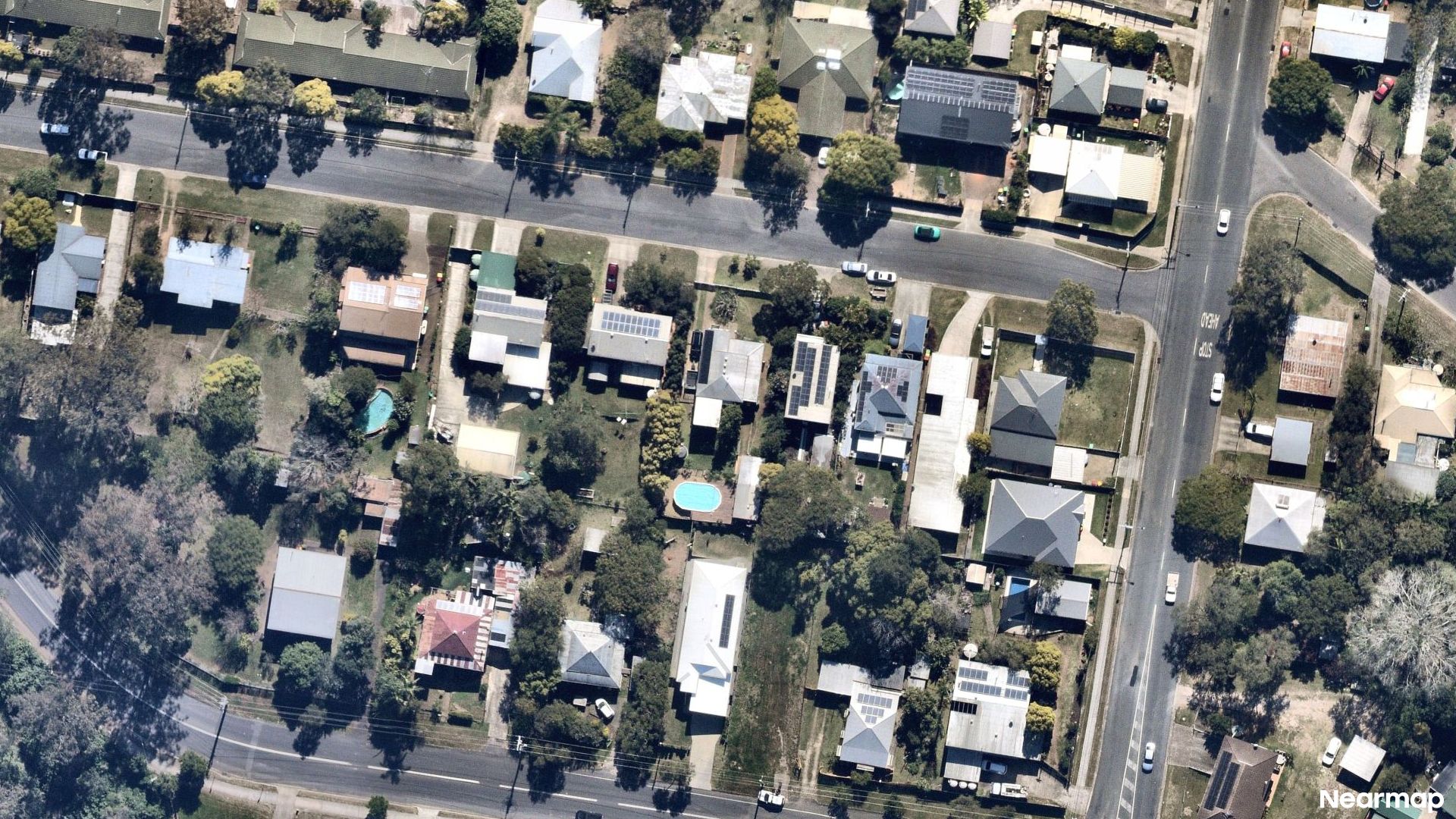 Vertical aerial view