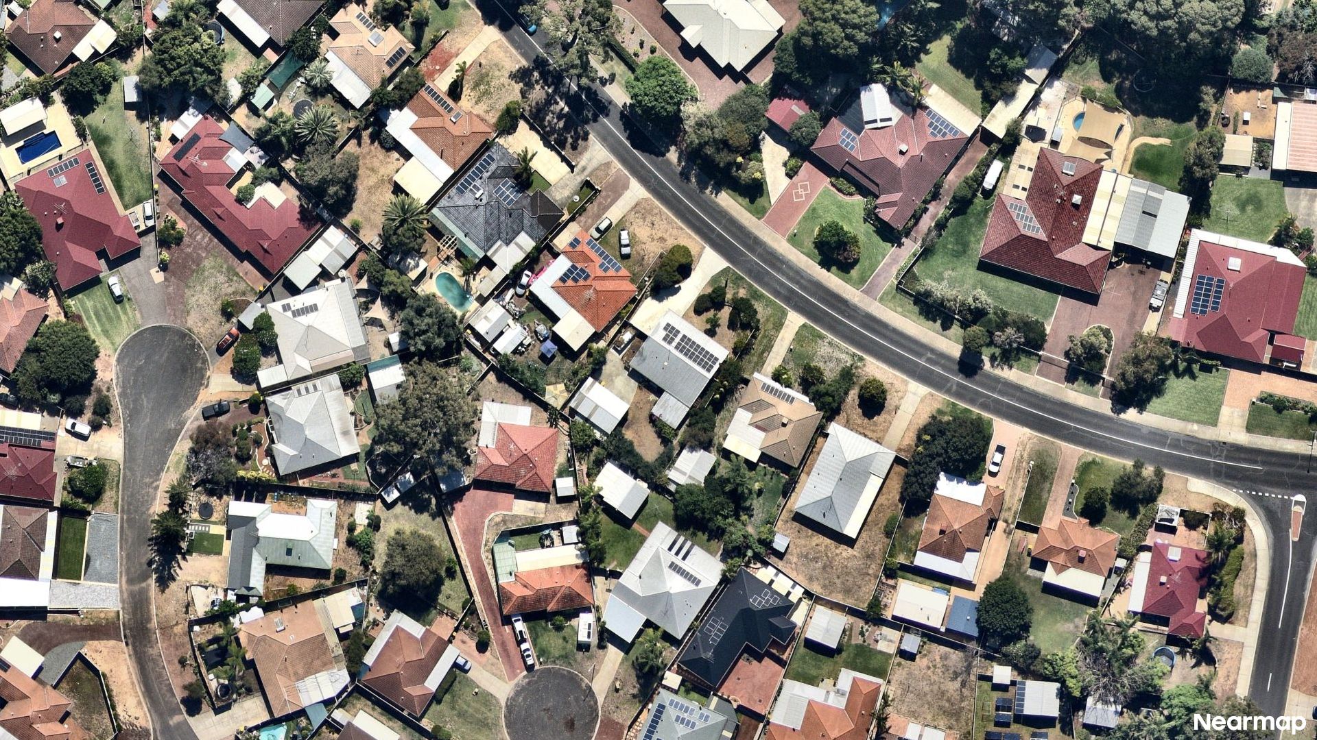 Vertical aerial view