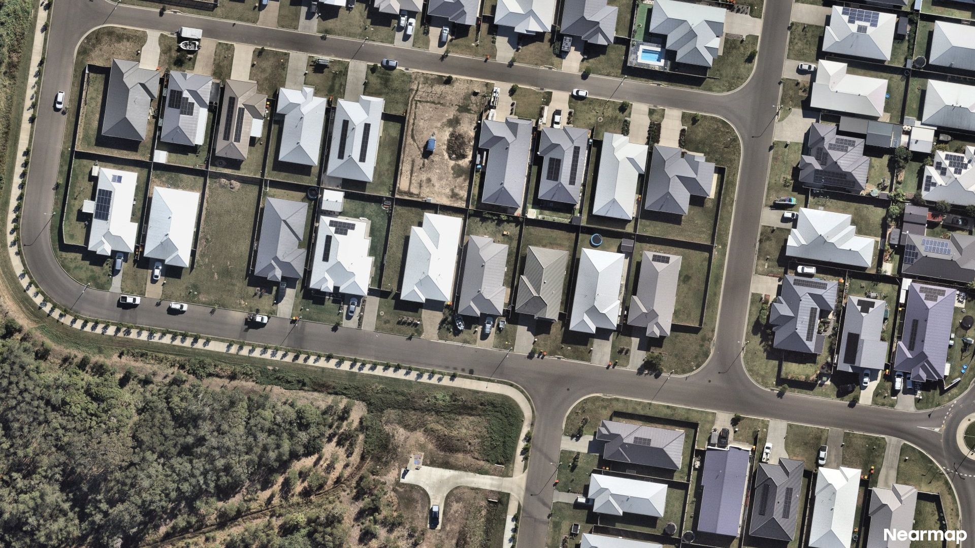 Vertical aerial view