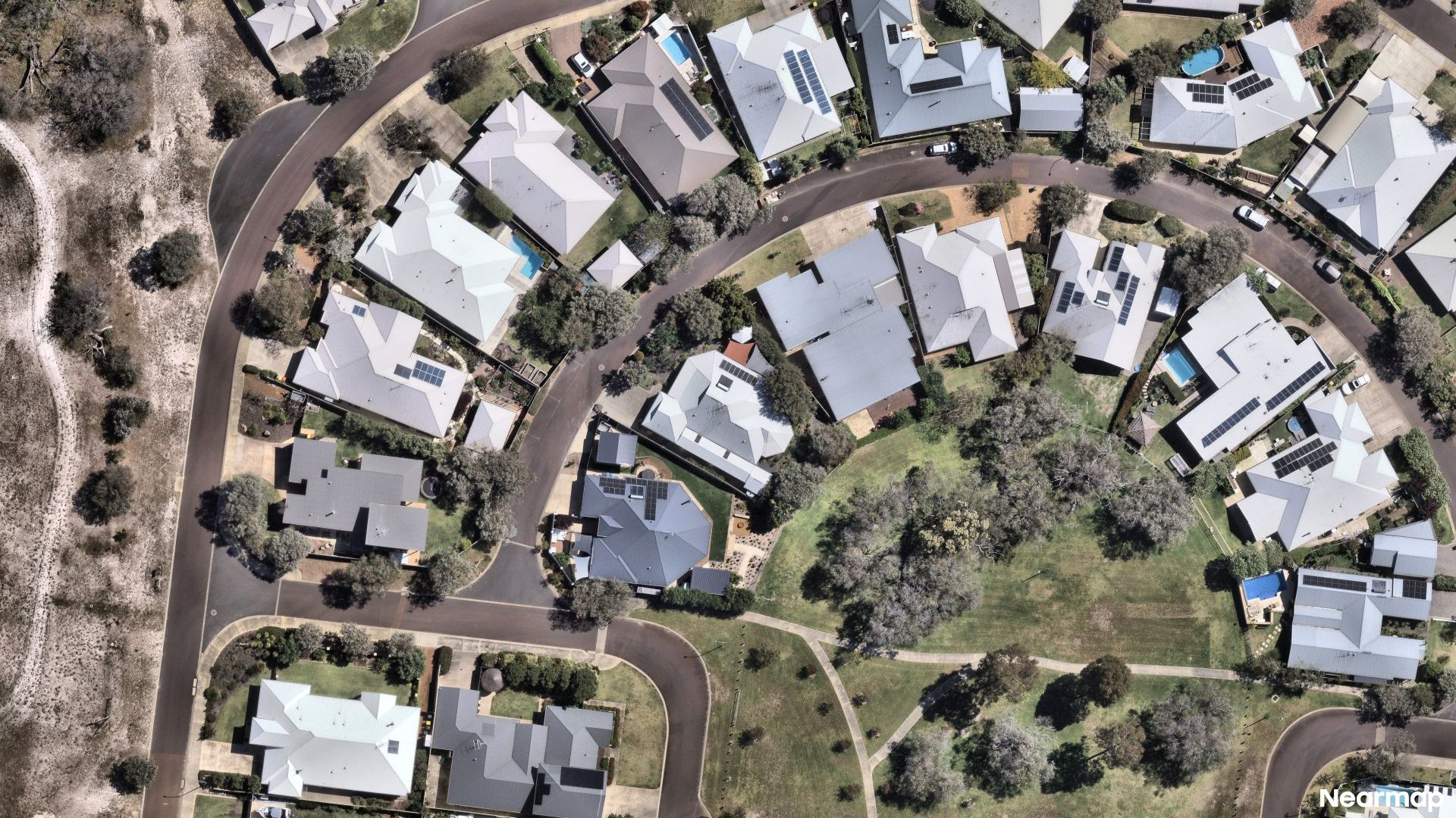 Vertical aerial view