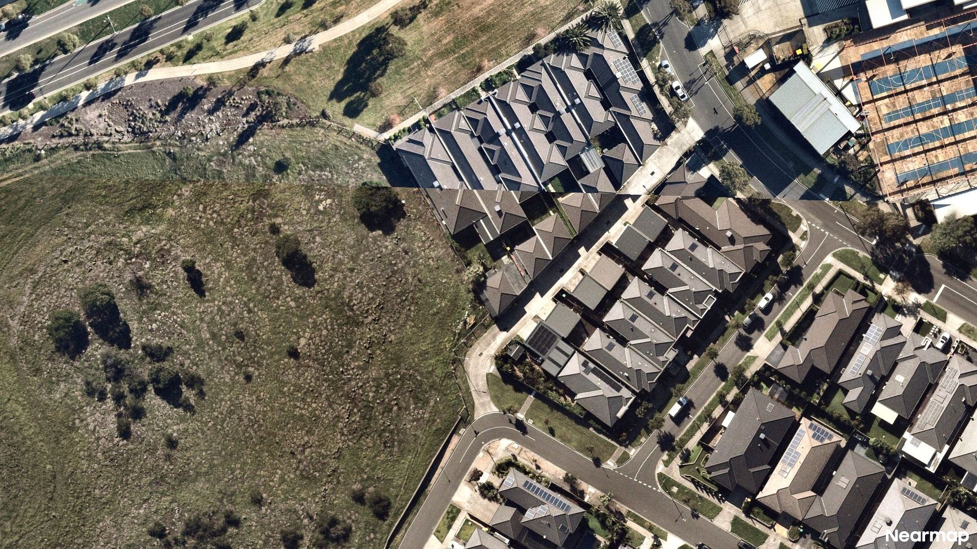 Vertical aerial view