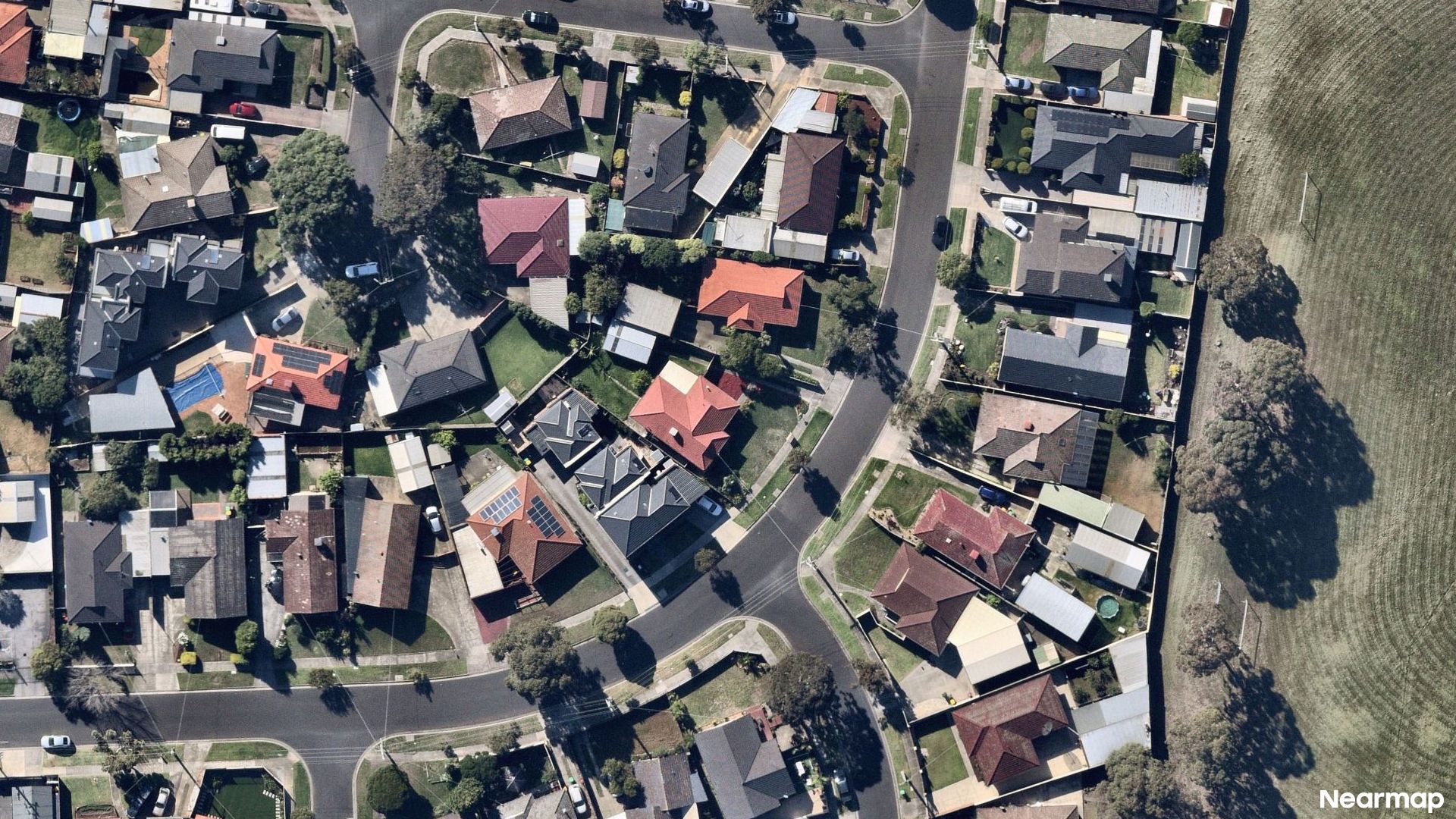 Vertical aerial view