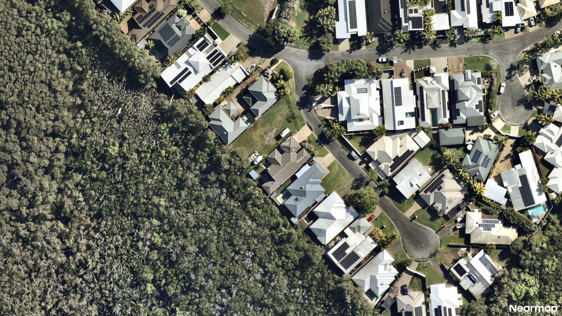 Vertical aerial view