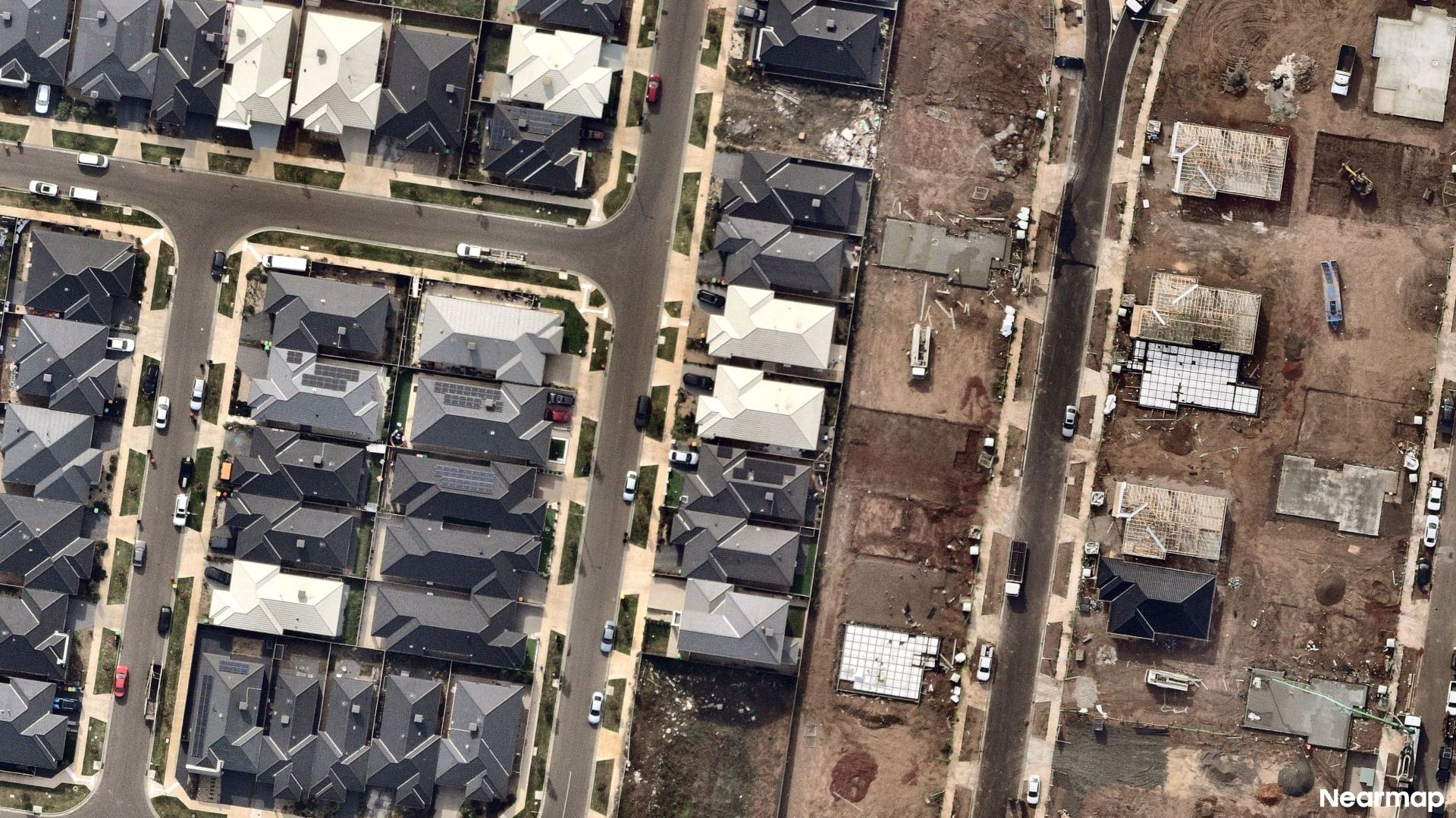 Vertical aerial view