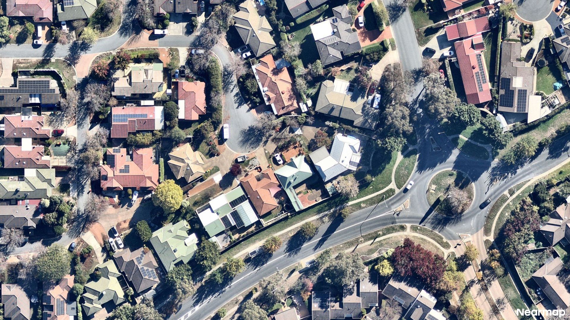Vertical aerial view