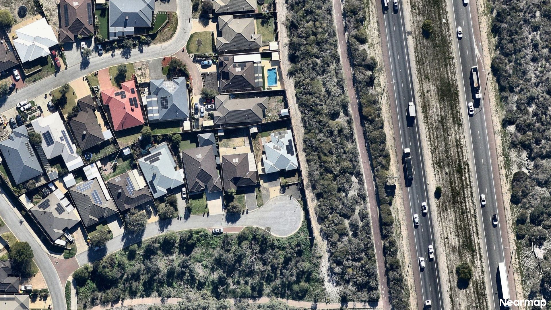 Vertical aerial view