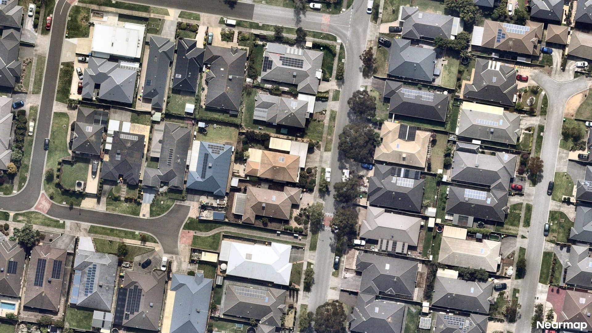 Vertical aerial view