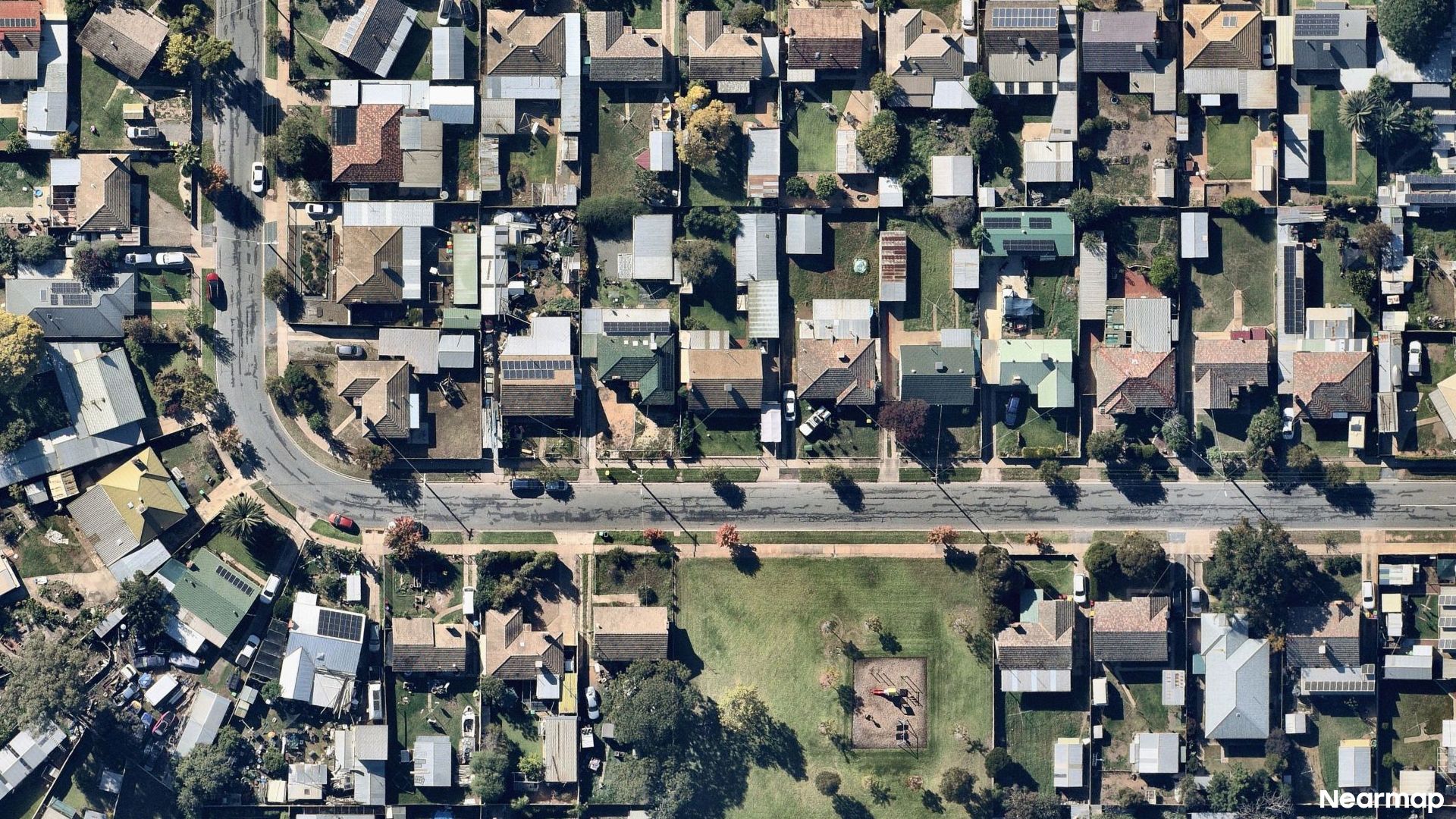 Vertical aerial view